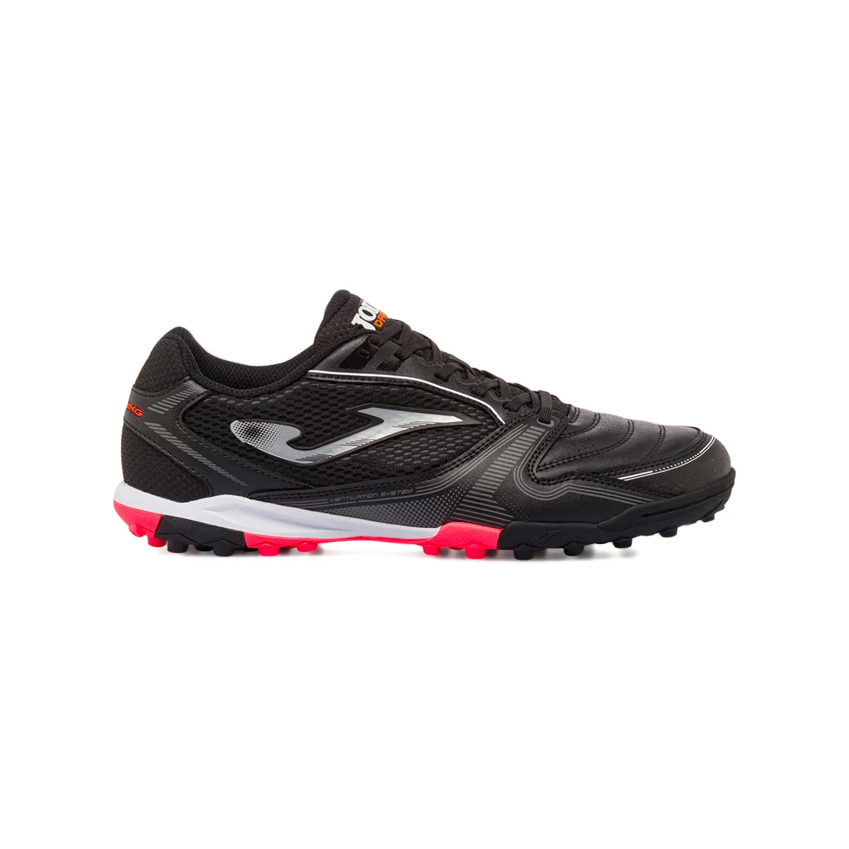 Scarpe da Calcetto Nere con inserti rossi da Uomo Joma Dribling 2501 TF