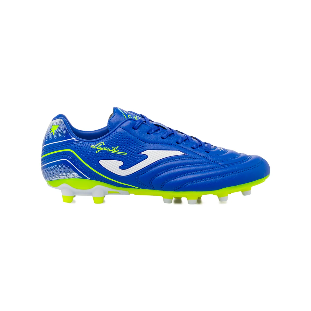 Scarpe da Calcio blu con inserti gialli da Uomo Joma Aguila 2504 FG/AG