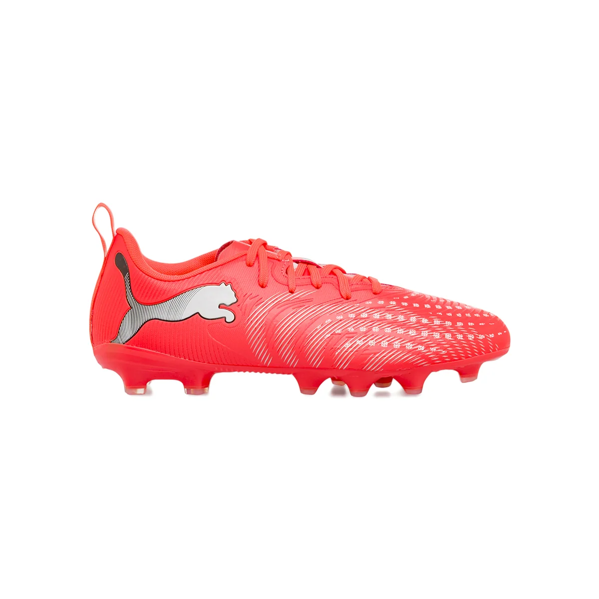 Scarpe da calcio da Ragazzo rosse Puma FUTURE 9 PLAY FG/AG