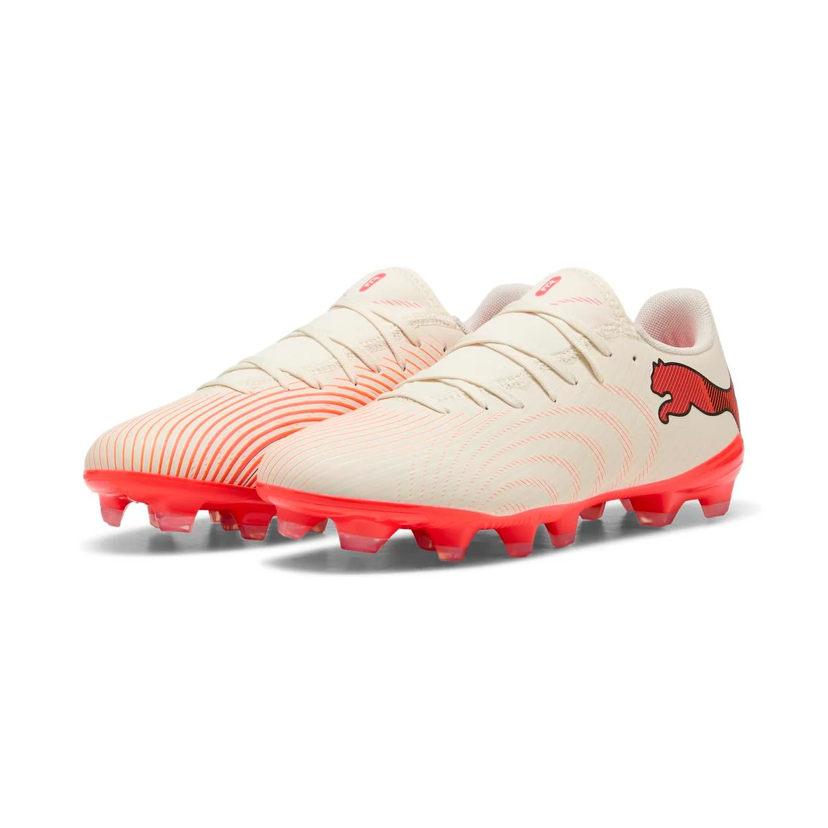 Scarpe da calcio da Uomo bianche e rosse Puma Future 7 Play FG/AG
