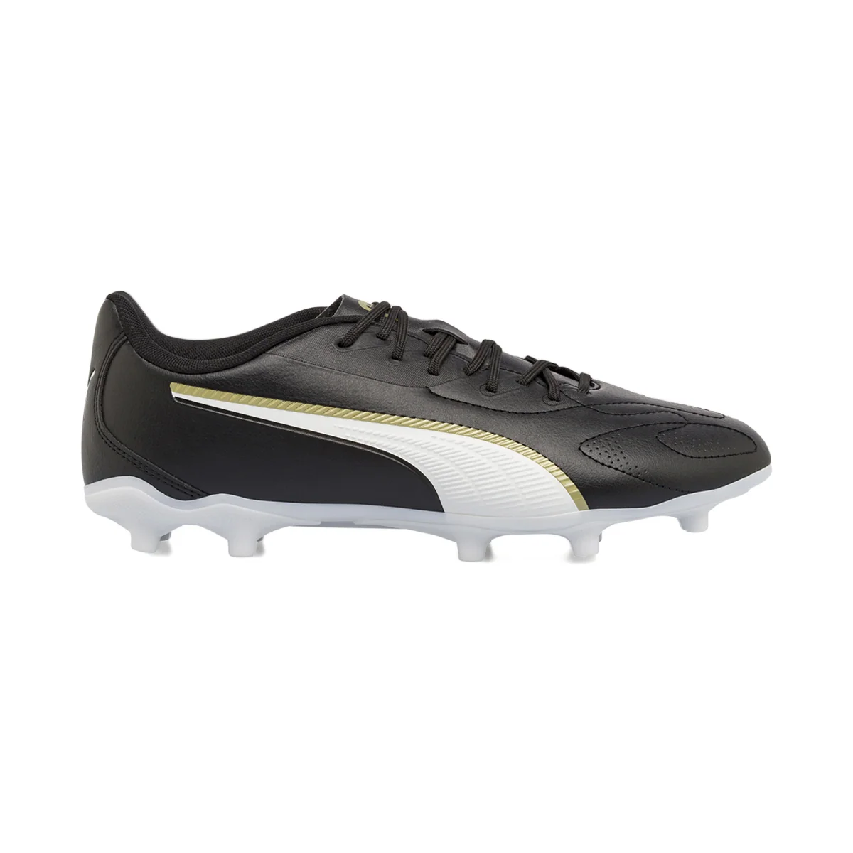 Scarpe da calcio da Uomo nere con inserti bianchi Puma King FG/AG