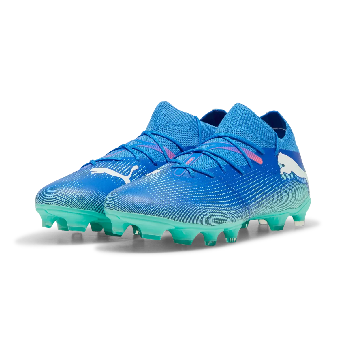 Scarpe da calcio per terreni duri da uomo blu e azzurre Puma Future 7