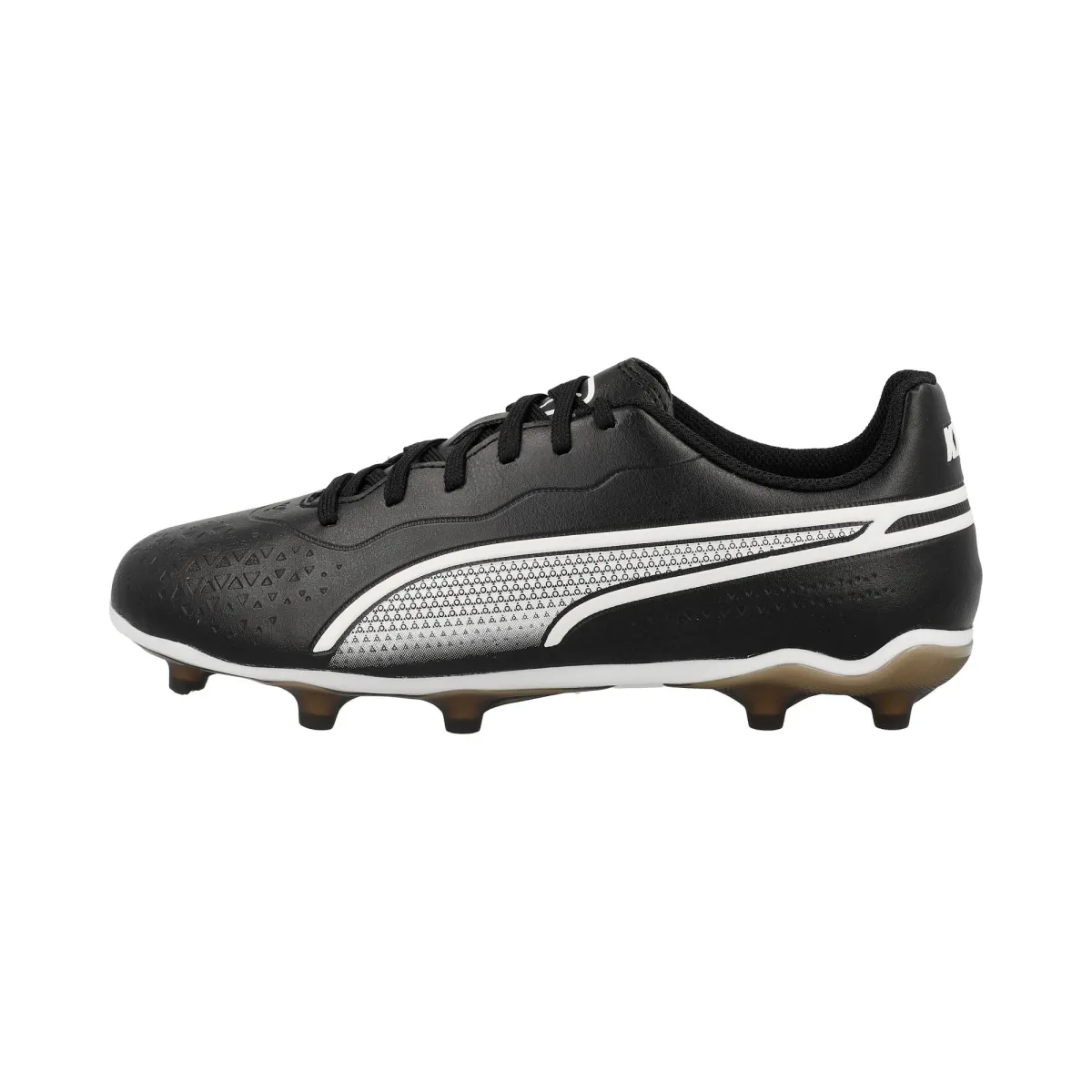 Scarpe da calcio per terreni duri nere da ragazzo Puma King Match FG/AG Jr