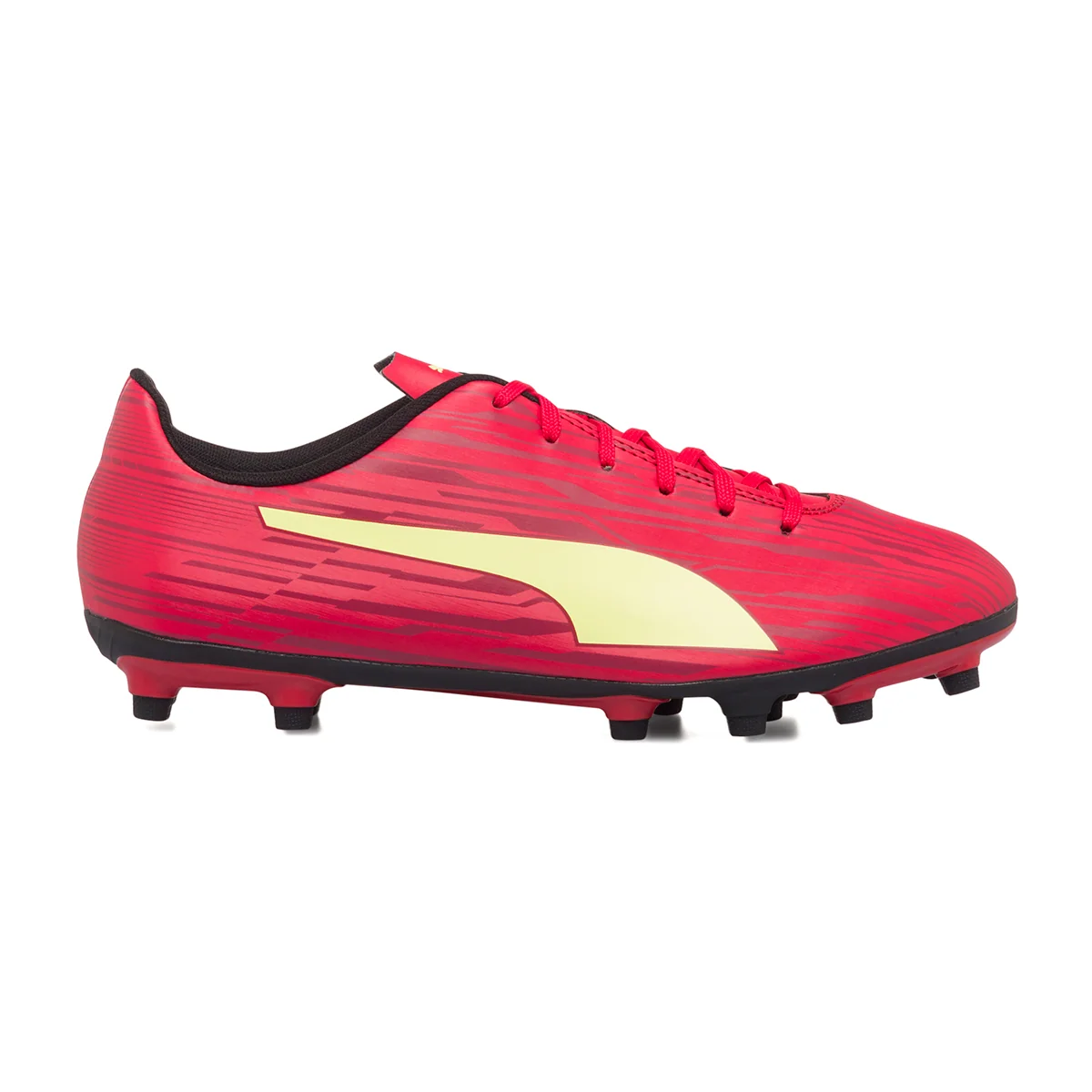Scarpe da calcio rosse da uomo Puma Rapido III FG/AG