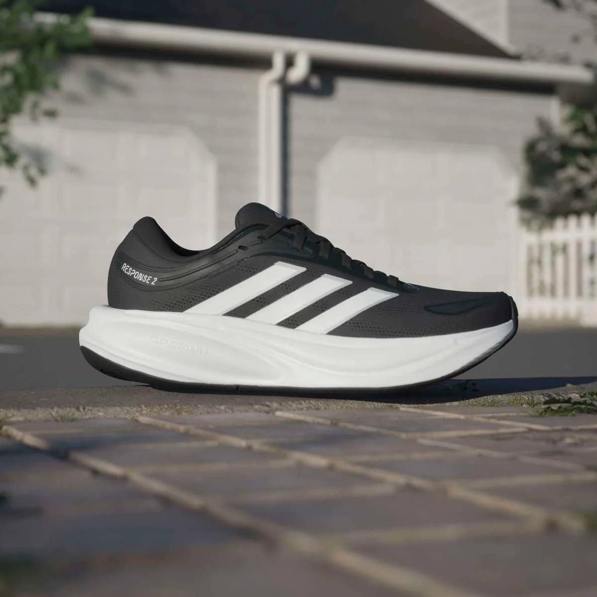 Scarpe da corsa Donna adidas Response 2 nere con intersuola Cloudfoam