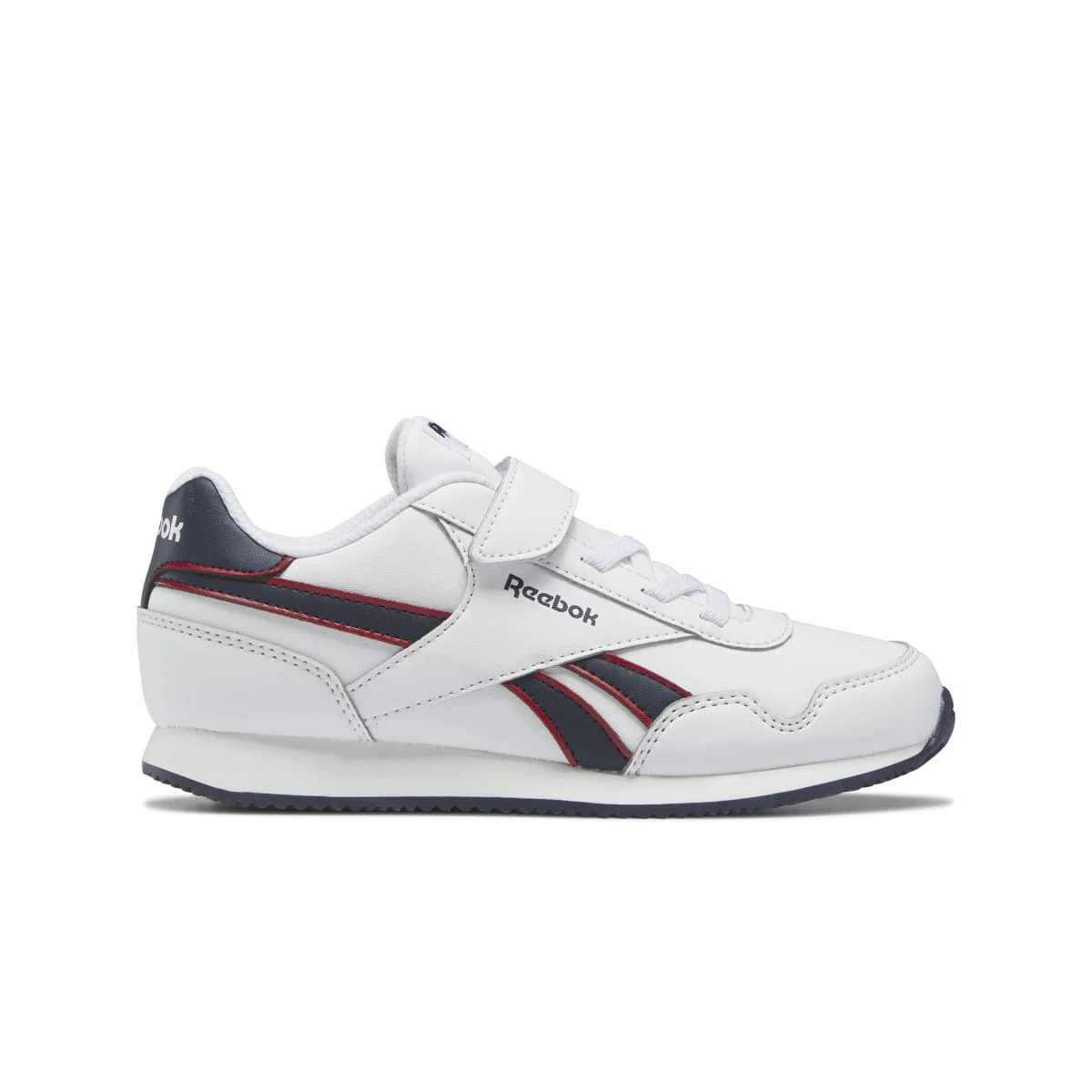 Scarpe da ginnastica bianche da bambino con dettagli blu Reebok Royal Classic Jogger 3.0