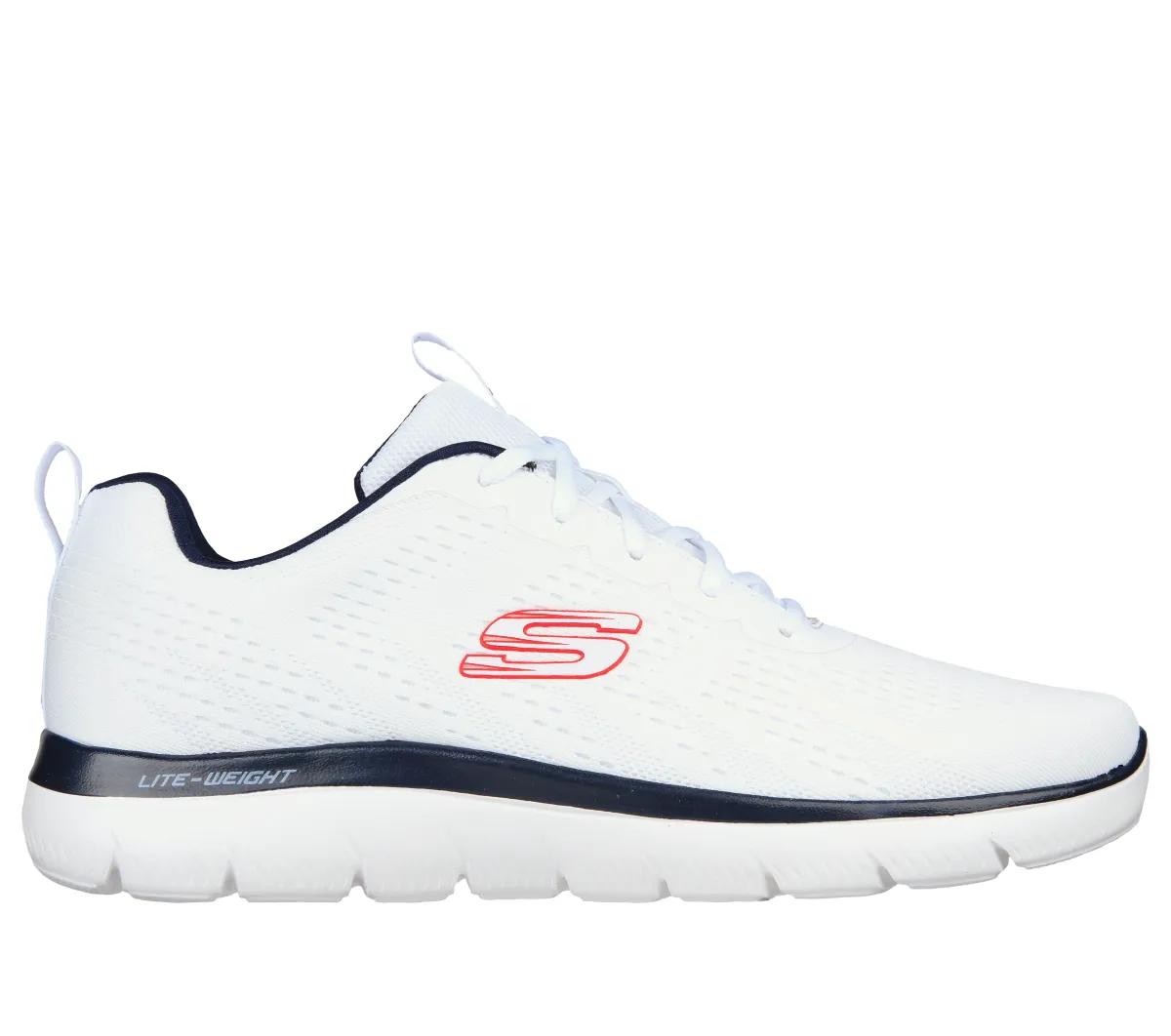 Scarpe da ginnastica bianche da uomo con soletta Memory Foam Skechers Summits - Torre