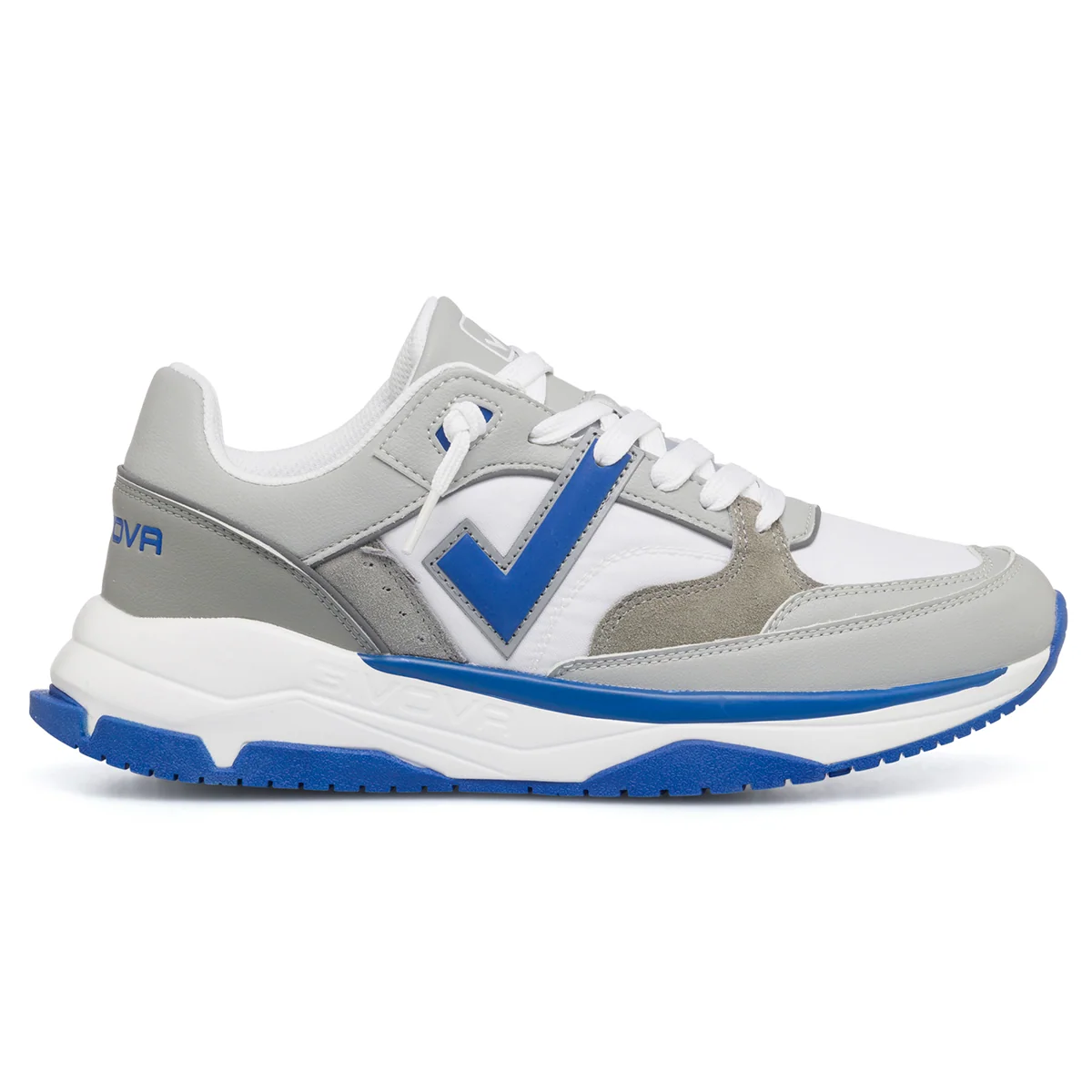 Scarpe da ginnastica bianche, grigie e blu da uomo Givova