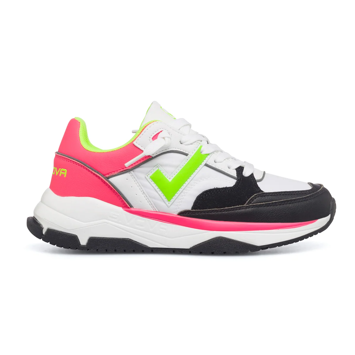 Scarpe da ginnastica bianche, nere e fucsia da donna Givova
