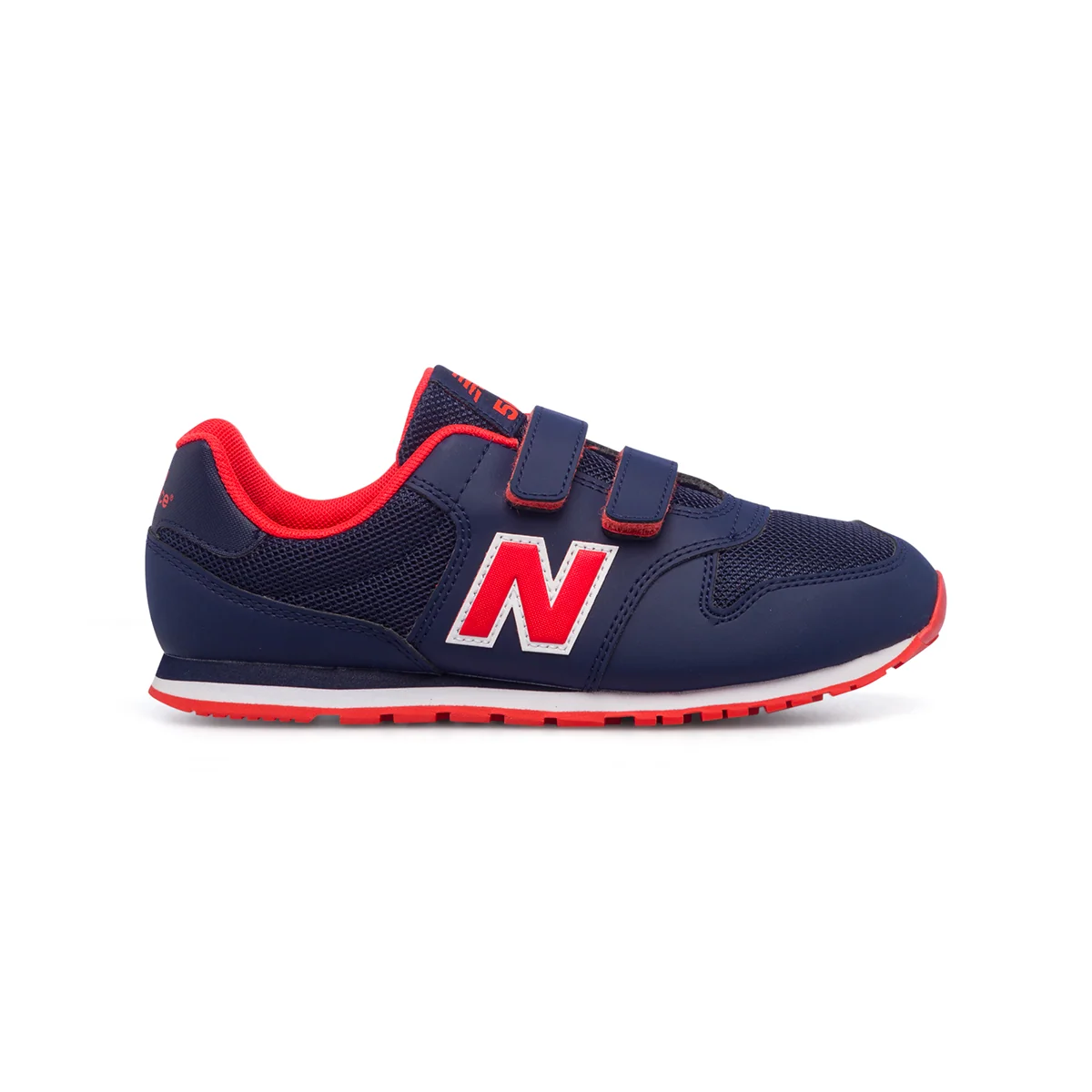 Scarpe da ginnastica blu da bambino con dettagli rossi New Balance 500