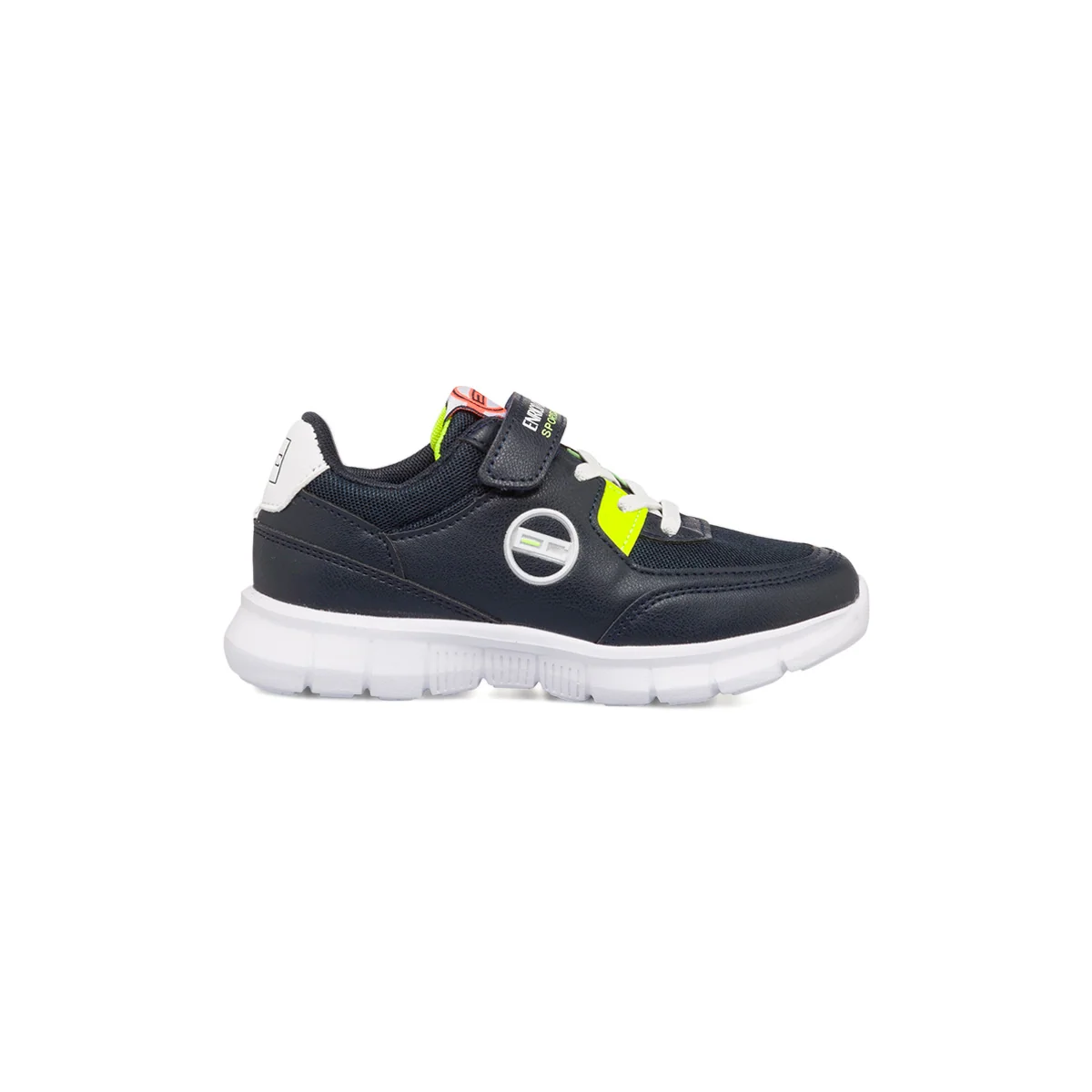 Scarpe da ginnastica blu da bambino con velcro e lacci Enrico Coveri