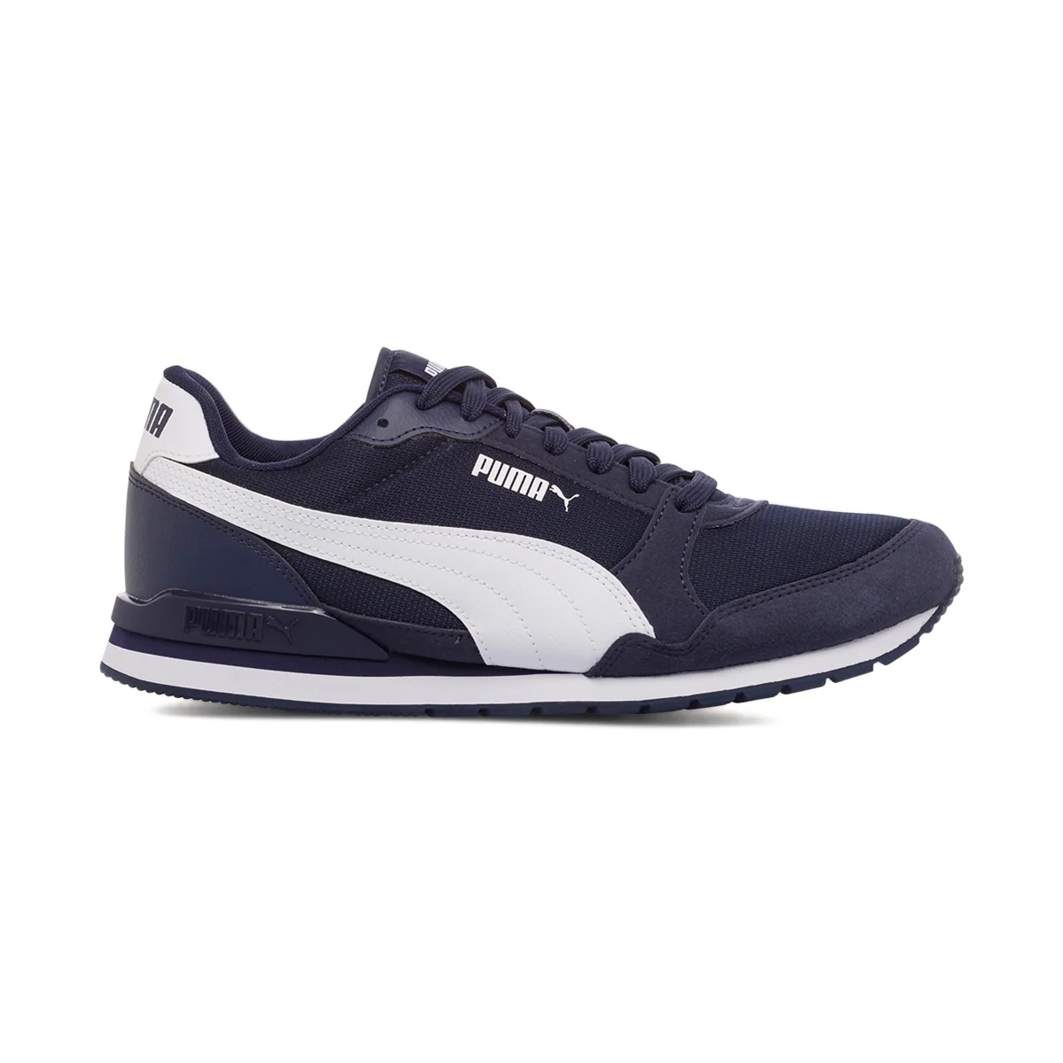 Scarpe da ginnastica blu da uomo con logo laterale Puma ST Runner v3 L