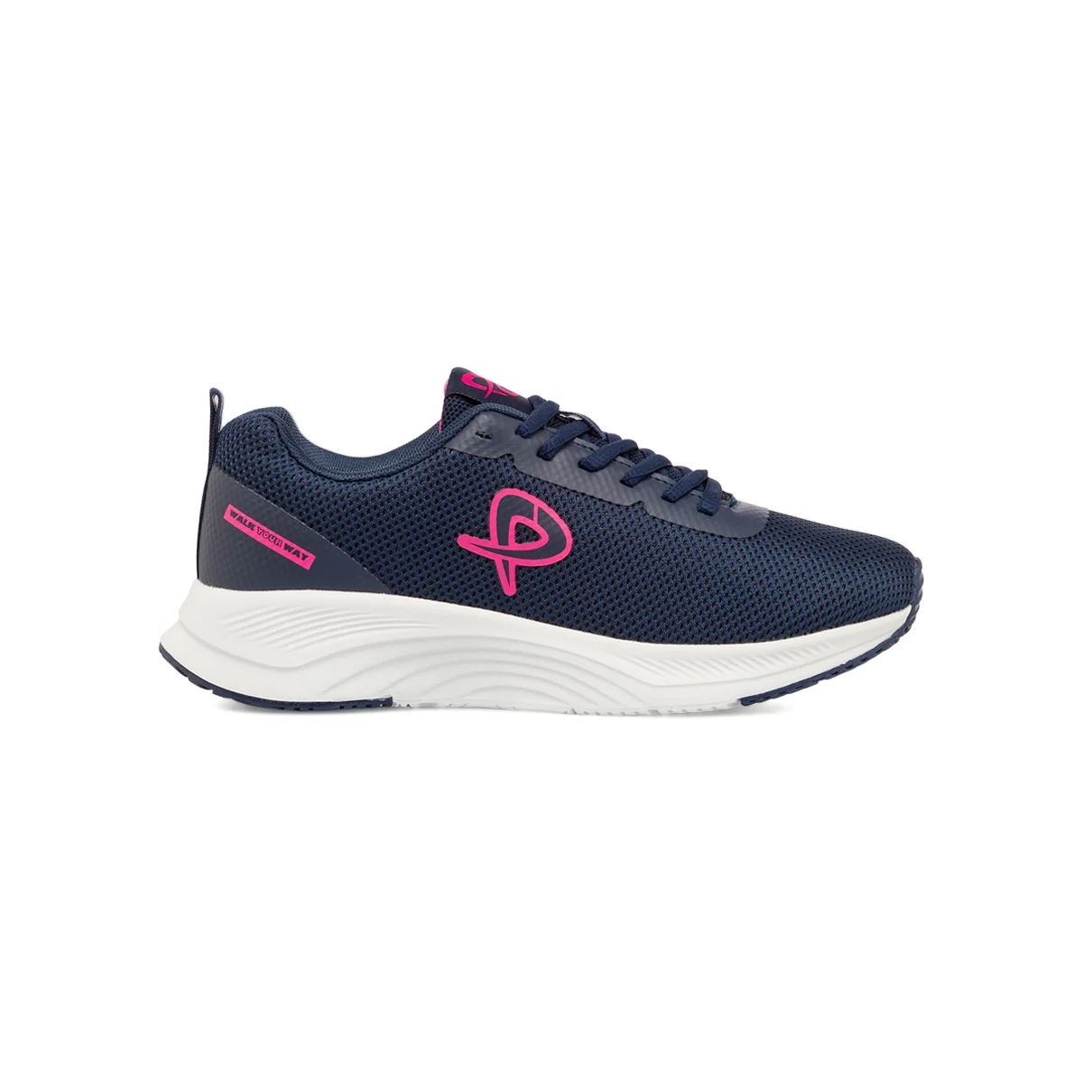 Scarpe da ginnastica da donna blu con logo P Go