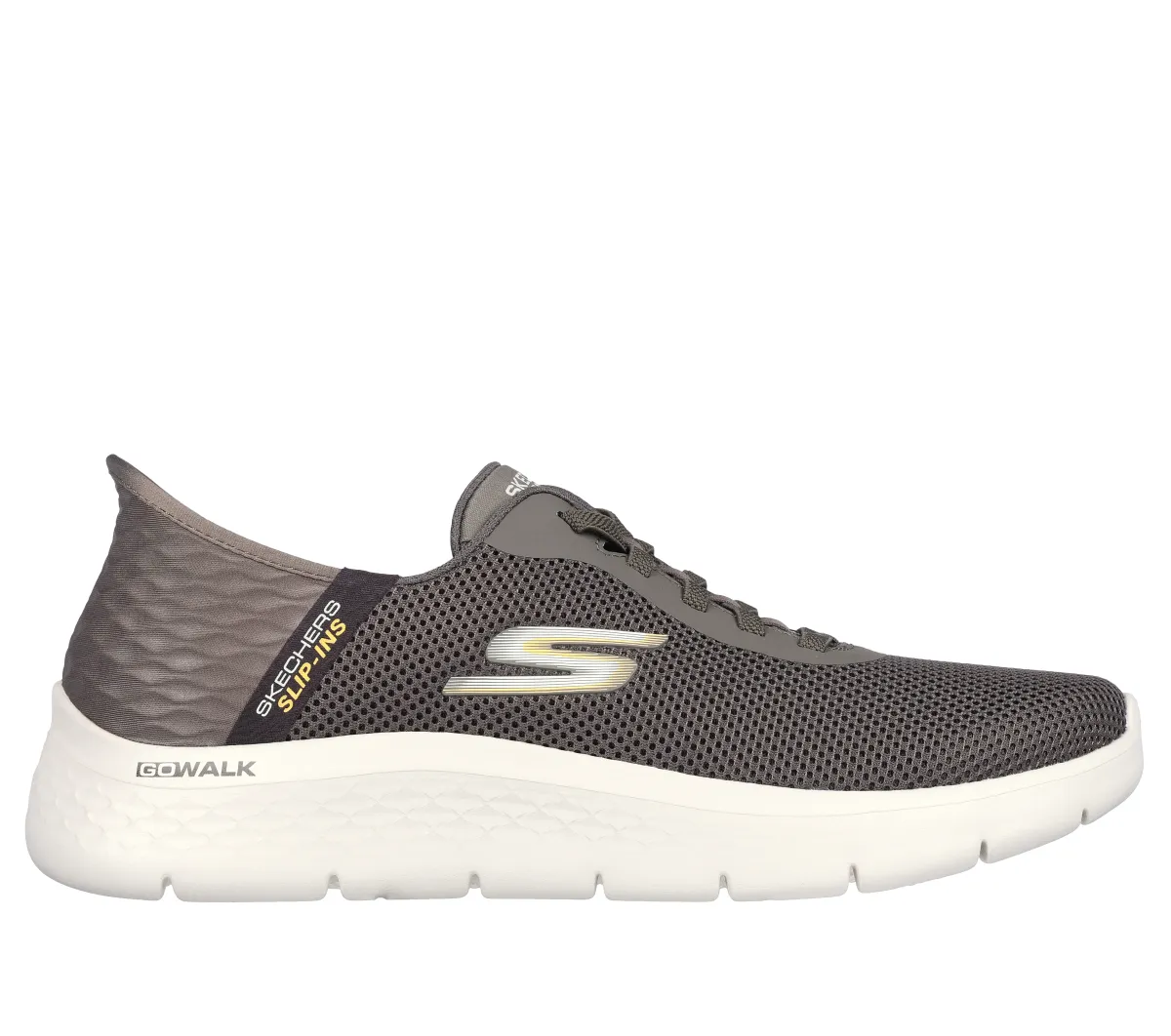 Scarpe da ginnastica grigie da uomo con soletta Memory Foam Skechers GO WALK Flex - Hands Up