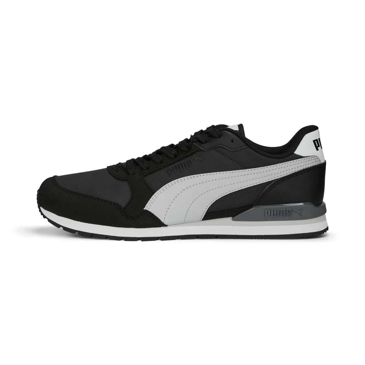 Scarpe da ginnastica grigie e nere da uomo con logo laterale Puma ST Runner v3 NL