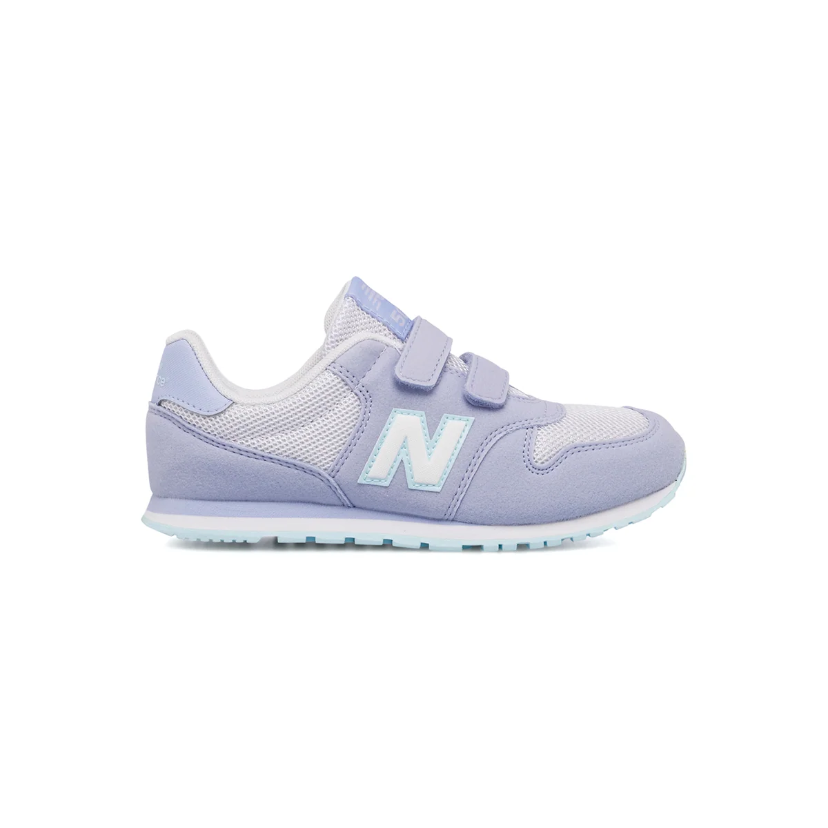 Scarpe da ginnastica lilla da bambina con dettagli azzurri New Balance 500