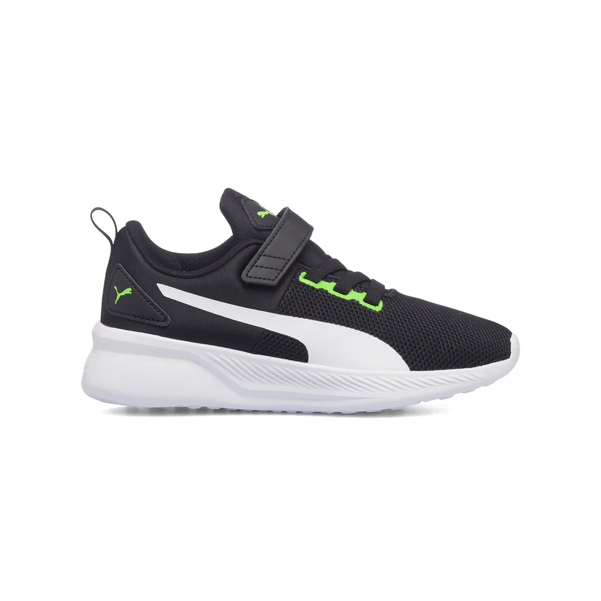 Scarpe da ginnastica nere da bambino con striscia laterale Puma Flyer Runner V PS
