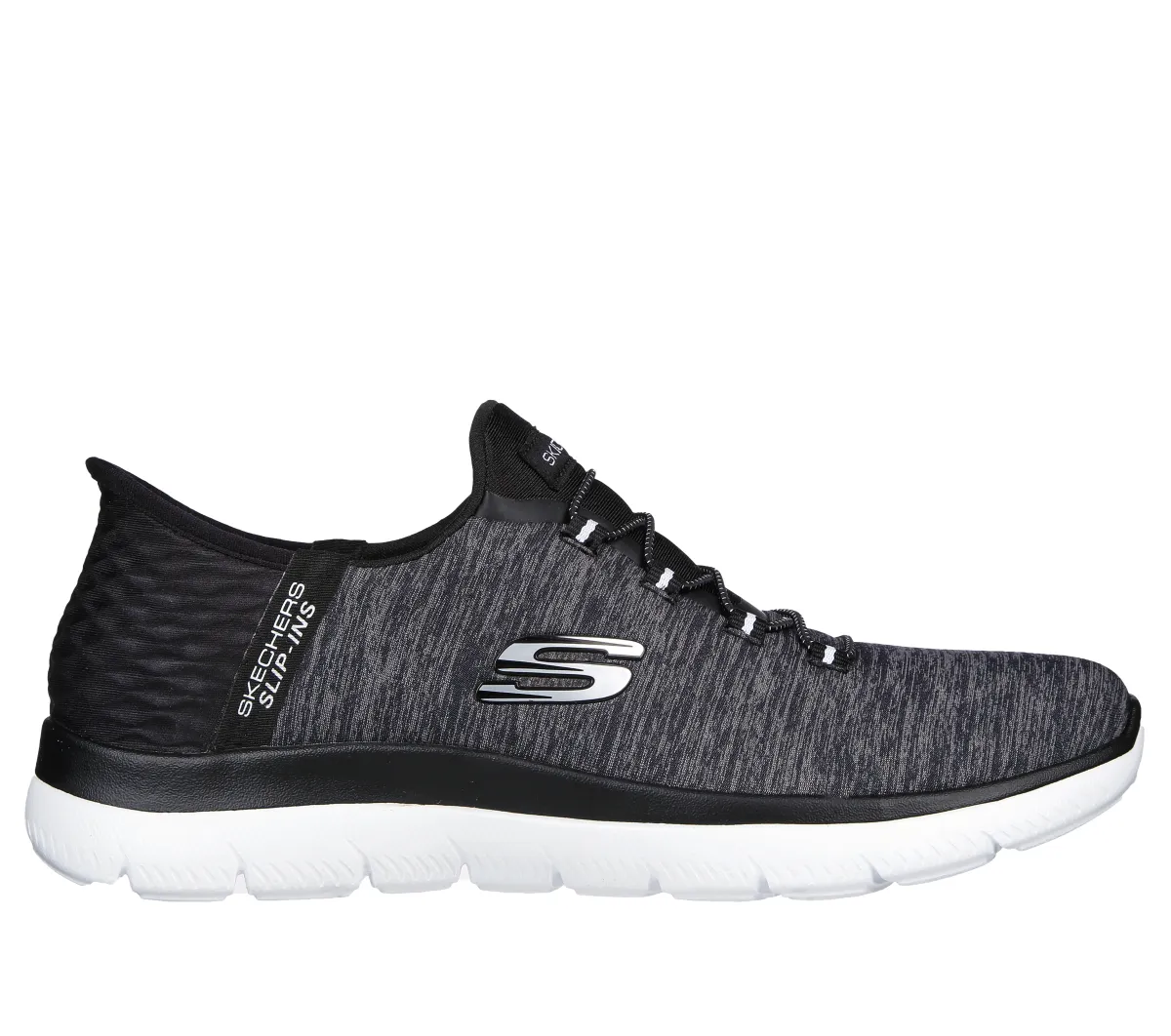 Scarpe da ginnastica nere da donna con sottopiede Memory Foam Skechers Summits