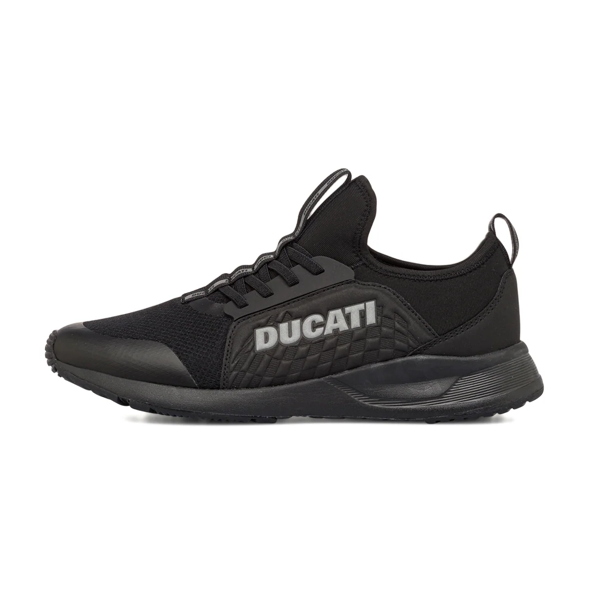 Scarpe da ginnastica nere da Uomo con logo in contrasto laterale Ducati