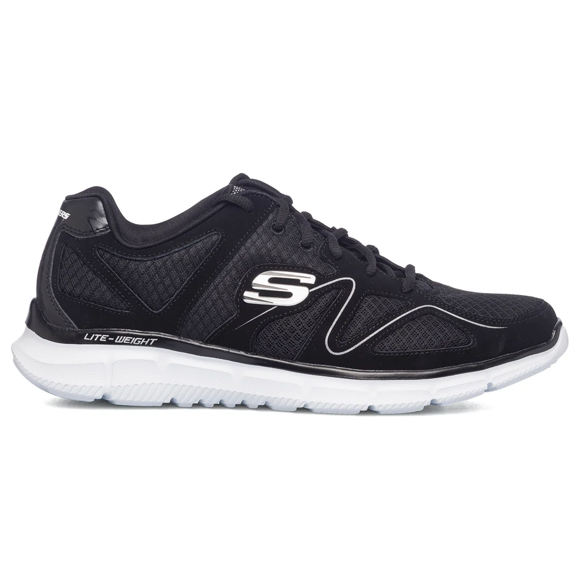 Scarpe da ginnastica nere da uomo con suola Lite-Weight Skechers Verse Flash Point
