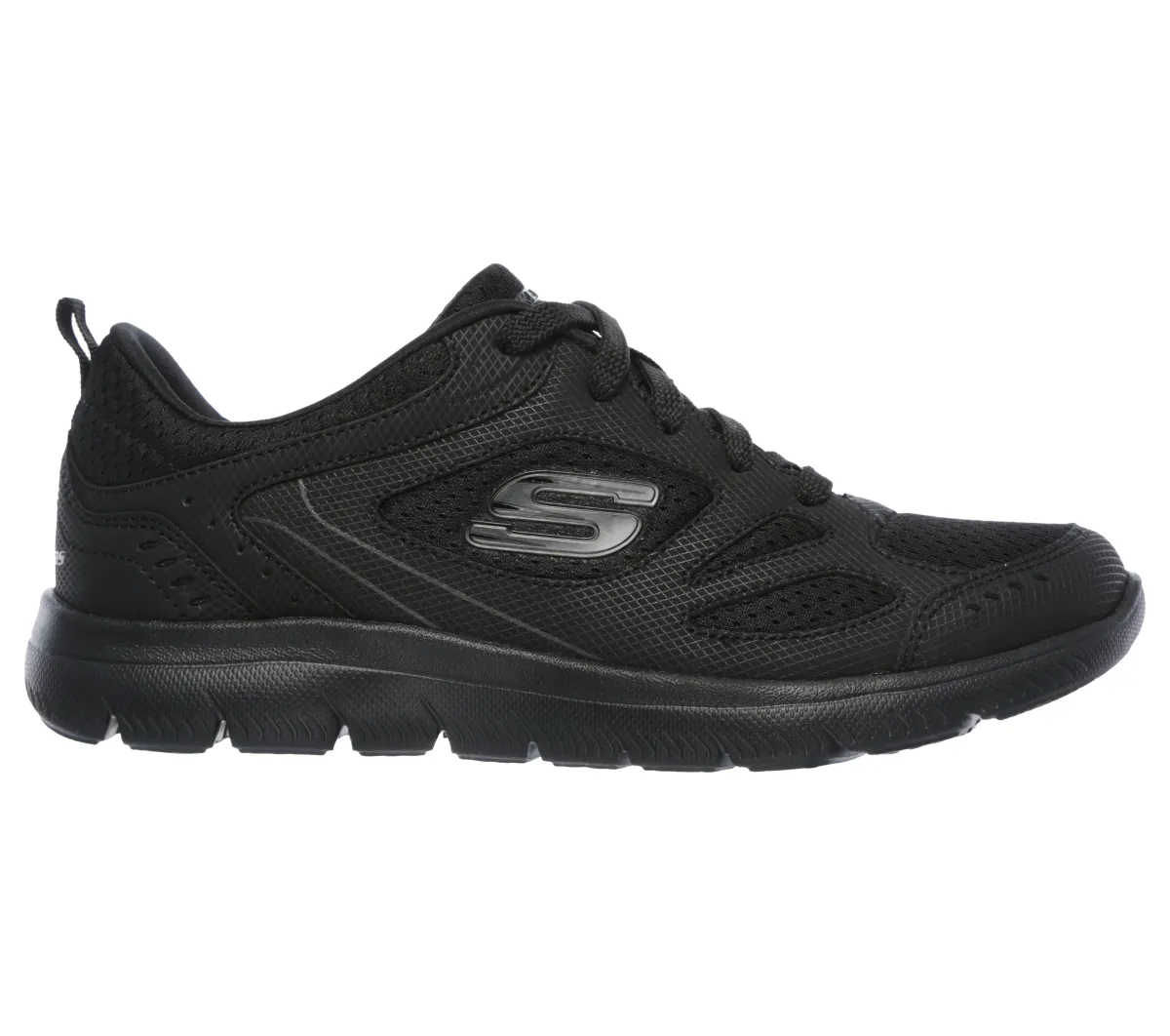 Scarpe da ginnastica nere Donna con Memory Foam Skechers Summits Suited