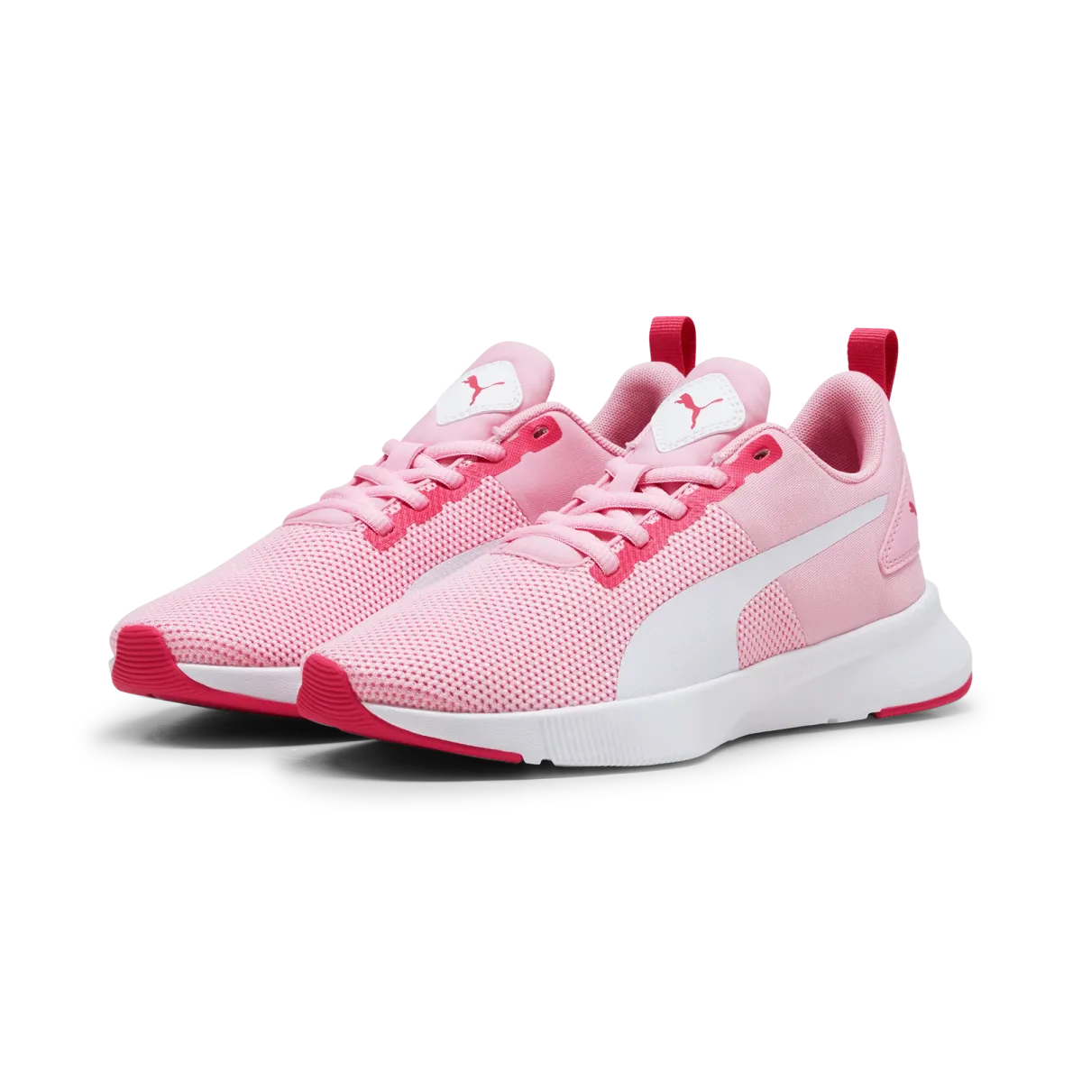 Scarpe da ginnastica rosa da ragazza con velcro Puma Flyer Runner Jr