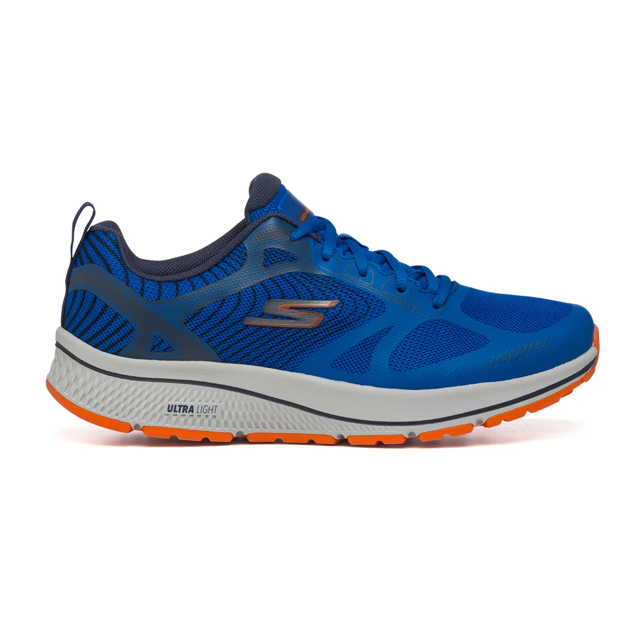 Scarpe da running blu in mesh con suola Ultra Light Skechers Go Run Consistent