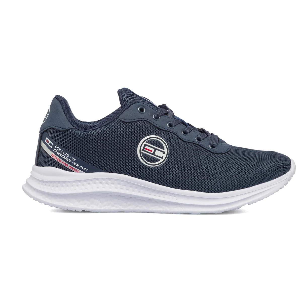Scarpe da running blu in mesh da uomo Enrico Coveri Power