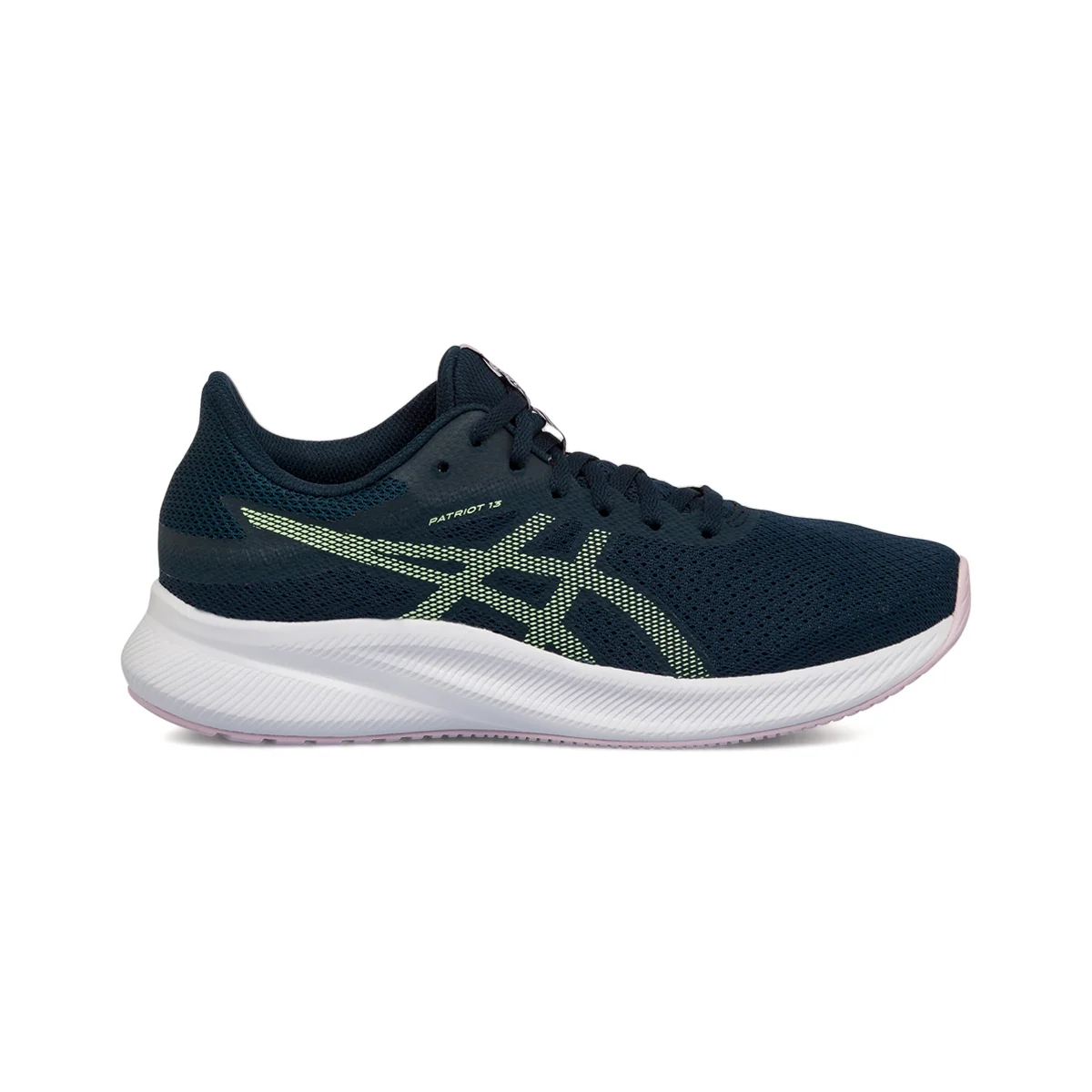Scarpe da running blu navy da donna con intersuola AMPLIFOAM Asics Patriot 13