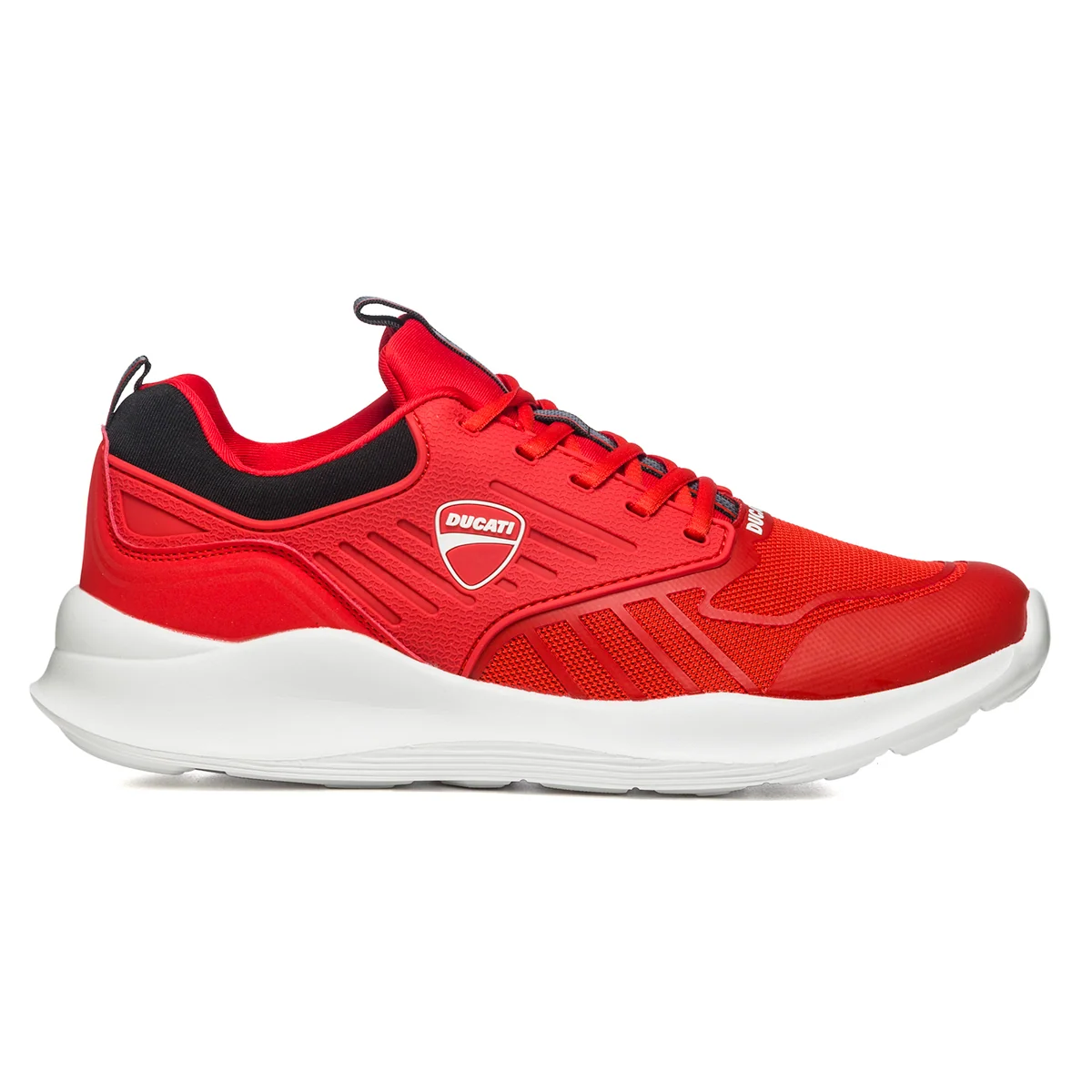 Scarpe da running rosse con logo laterale Ducati Alexis