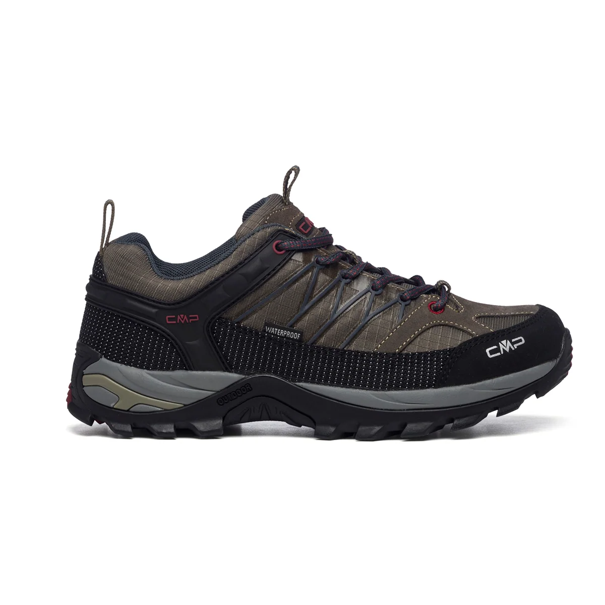 Scarpe da trekking antracite in tessuto waterproof CMP Rigel Low