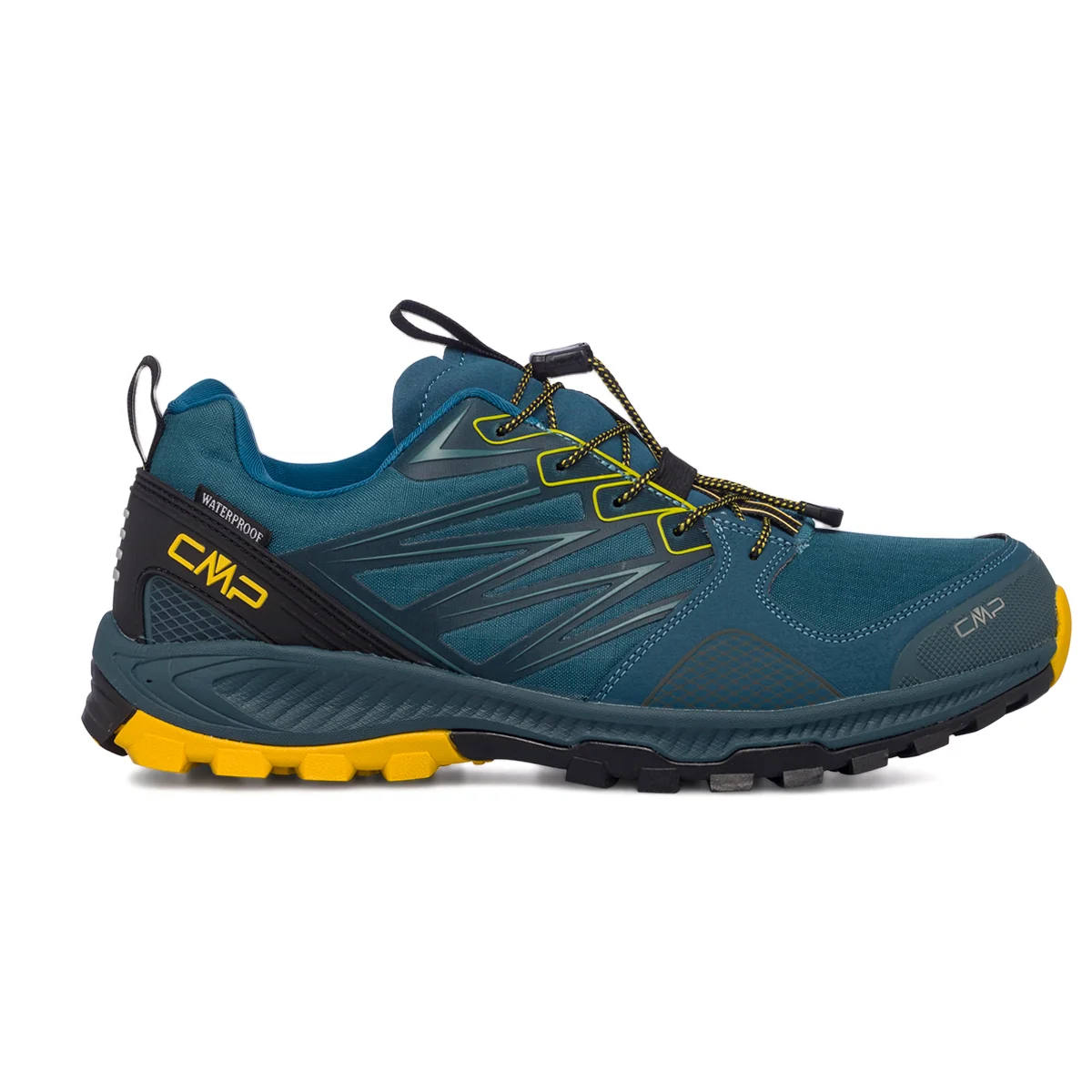 Scarpe da trekking blu da uomo in tessuto waterproof CMP Atik WP