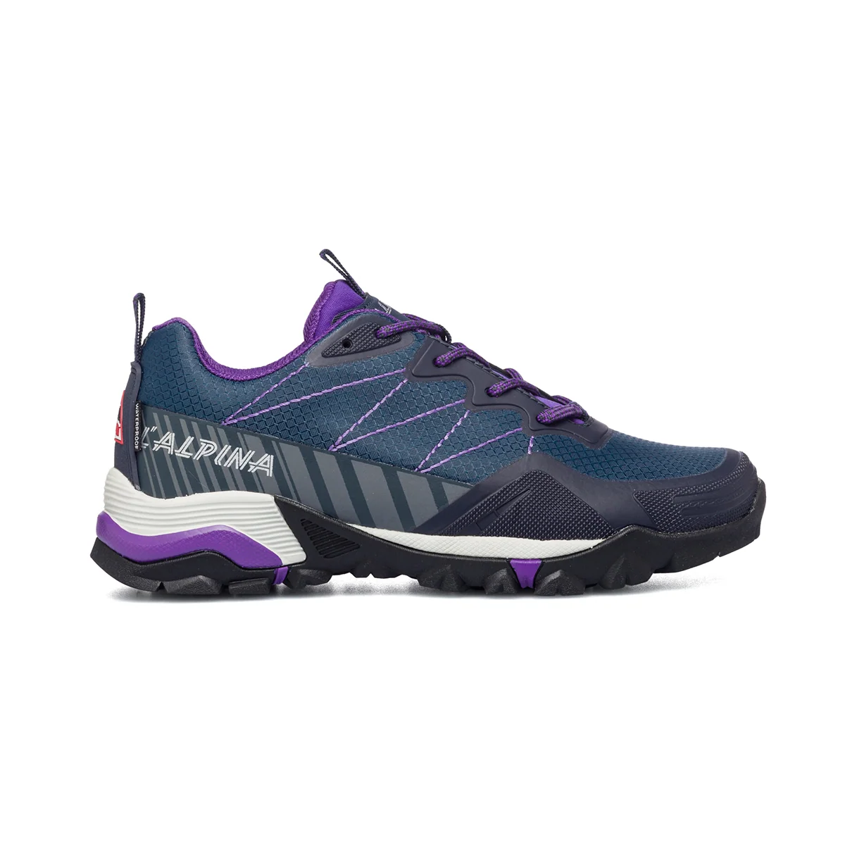 Scarpe da trekking blu e lilla in mesh L'Alpina Speed