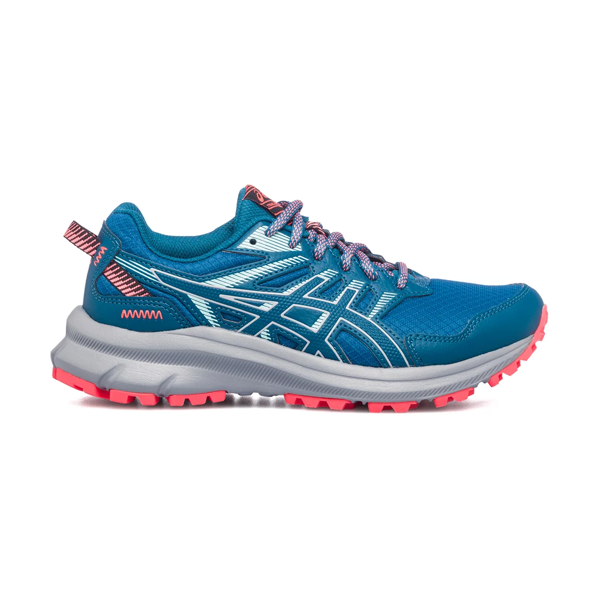 Scarpe da trekking blu in tessuto Asics Trail Scout