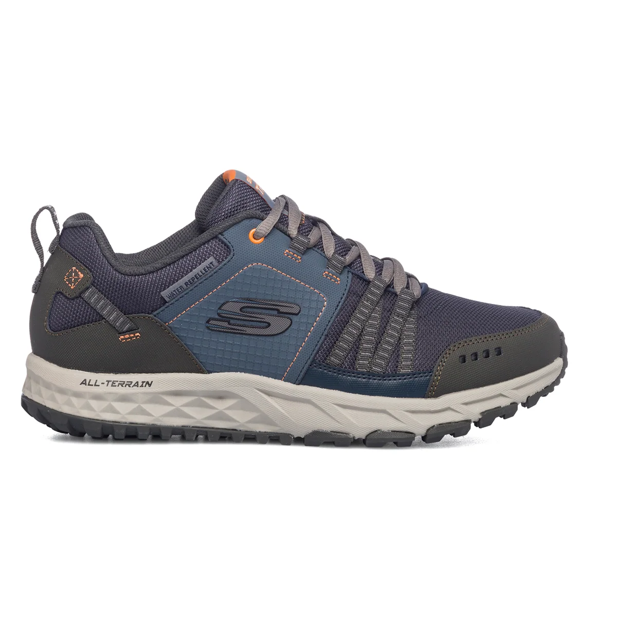 Scarpe da trekking blu navy con suola All-Terrain Skechers Escape Plan