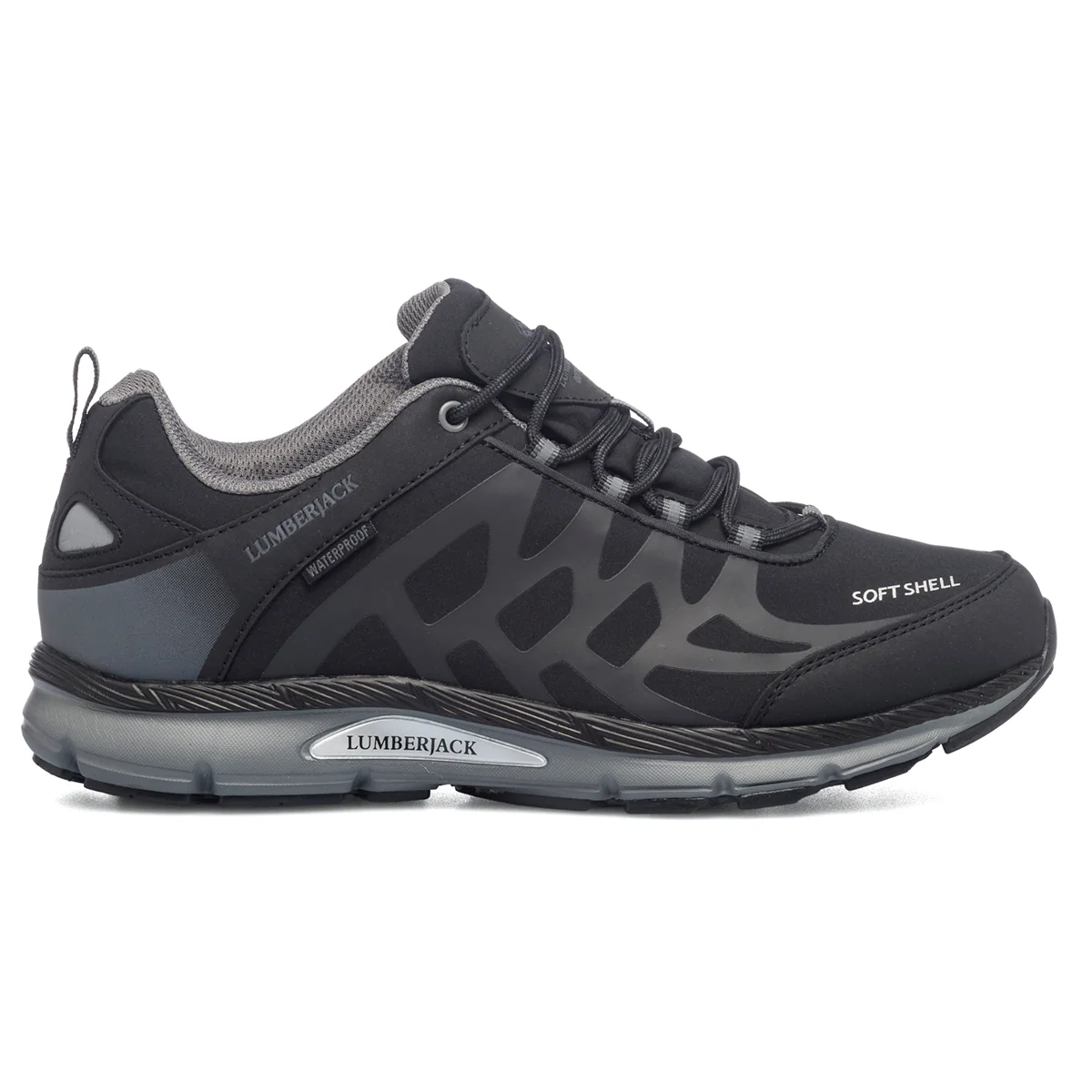 Scarpe da trekking nere in tessuto waterproof Lumberjack Ursa