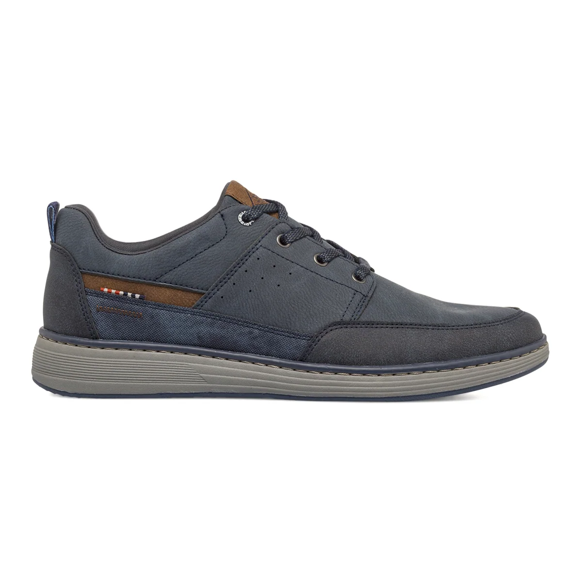 Scarpe eleganti blu da Uomo con inserti marroni Glams