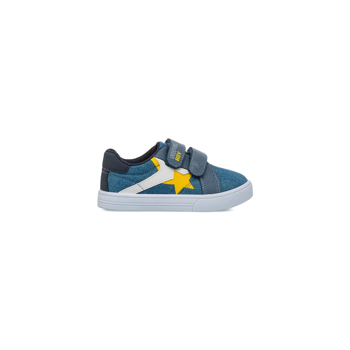 Scarpe Primi passi blu da Bambino con stella gialla e strappi Chicco
