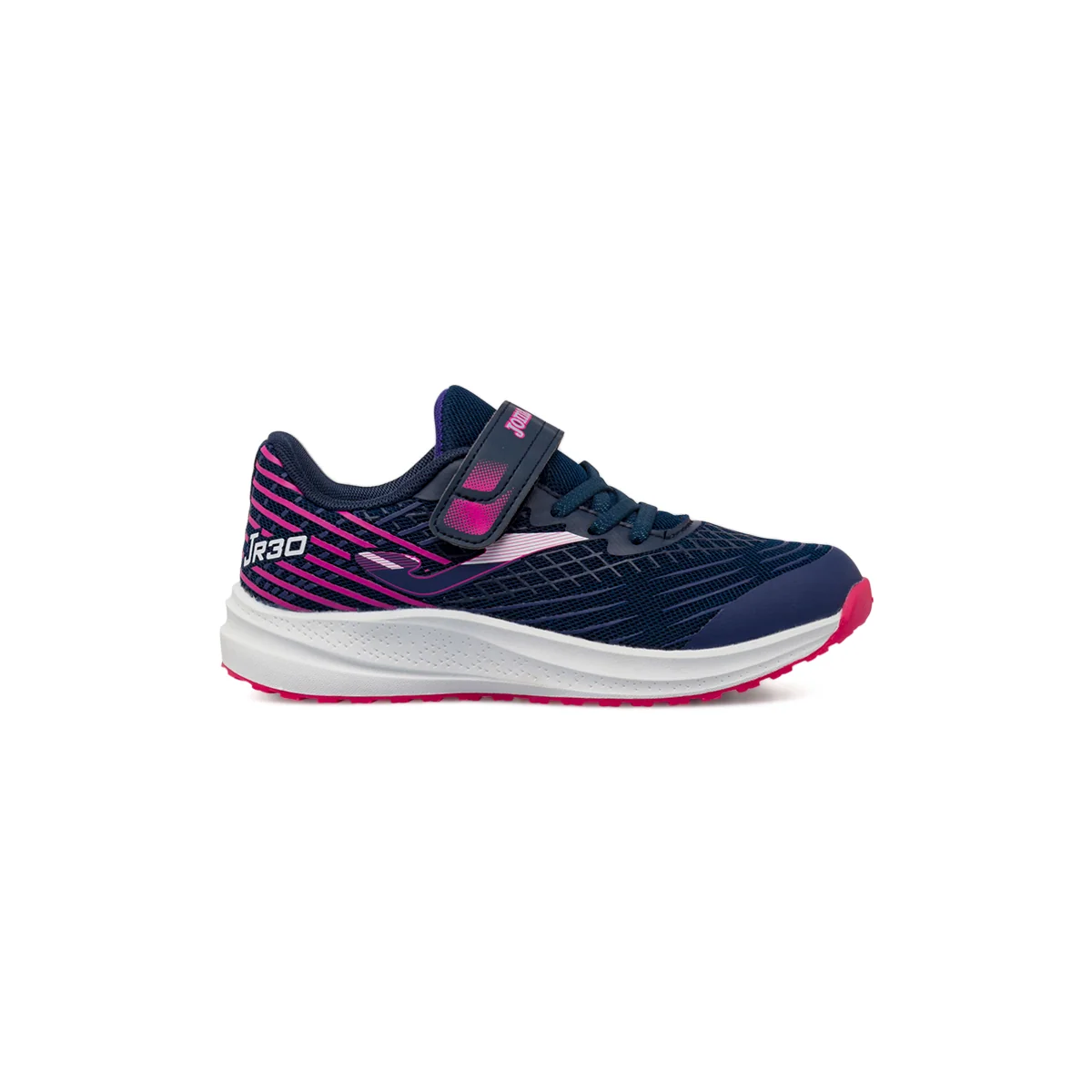 Scarpe running da bambina blu navy in mesh con strappo Joma JR30