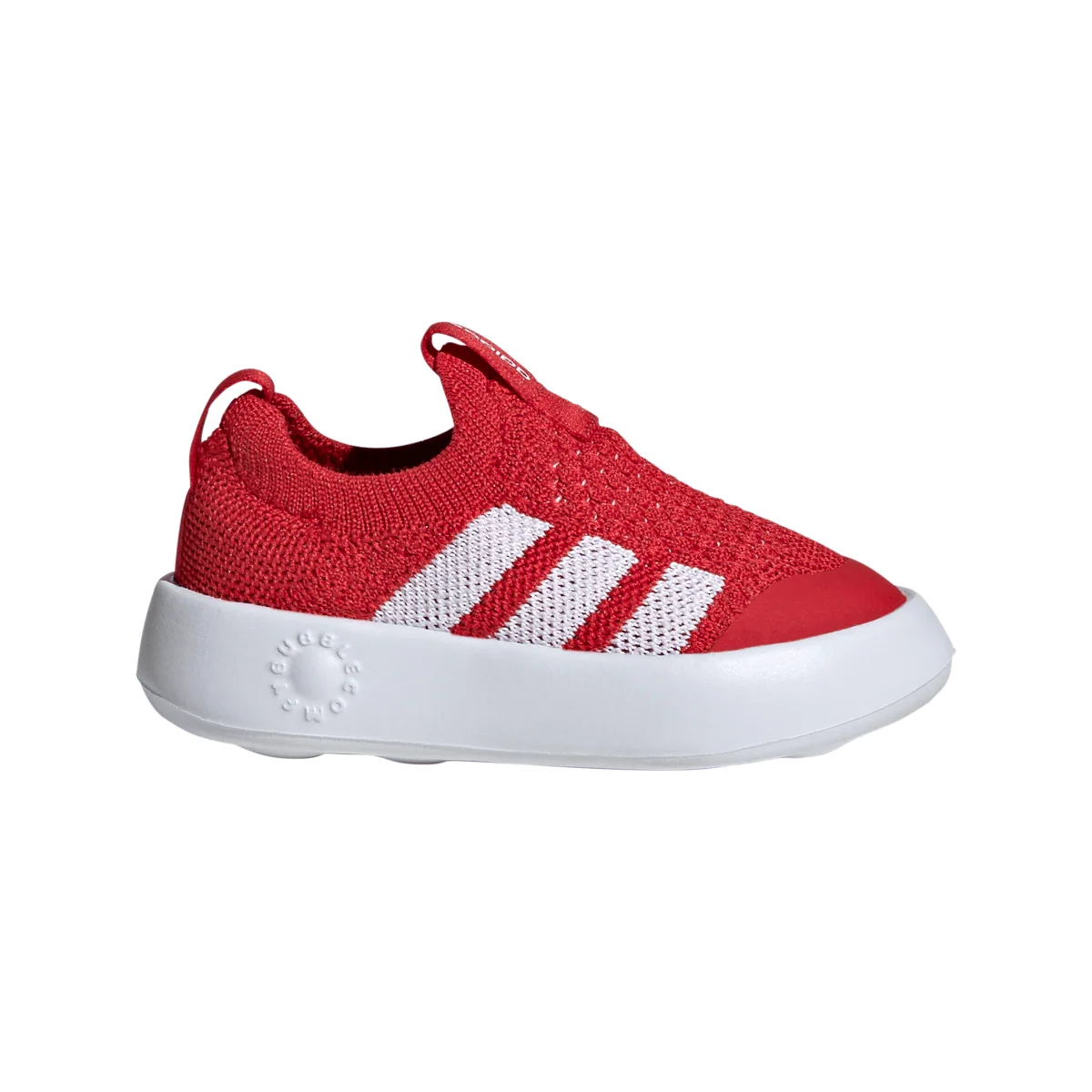 Scarpe slip-on Primi Passi rosse da Bambini adidas Bubblecomfy Infant
