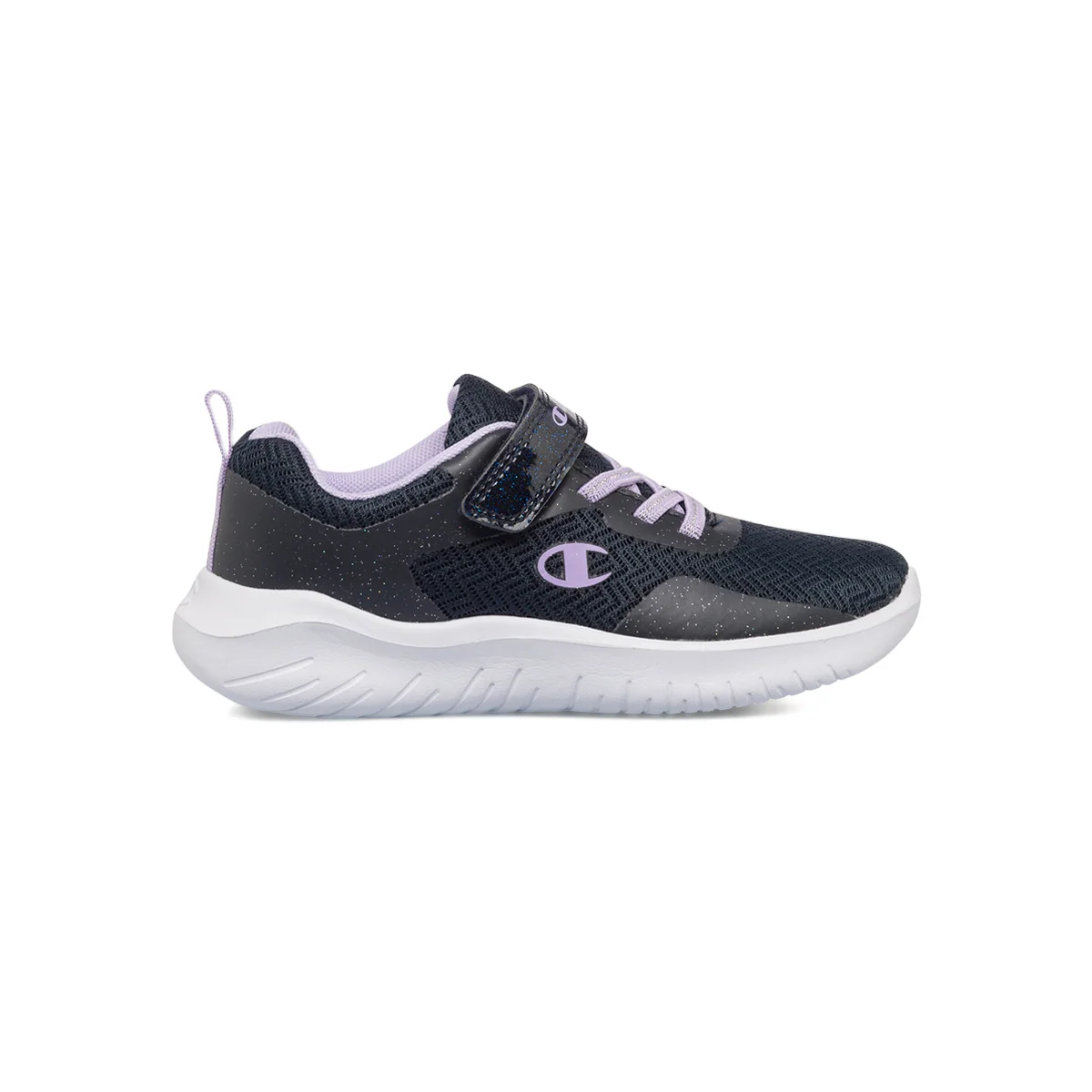 Scarpe sportive blu da bambina con glitter Champion Softy Evolve G Ps