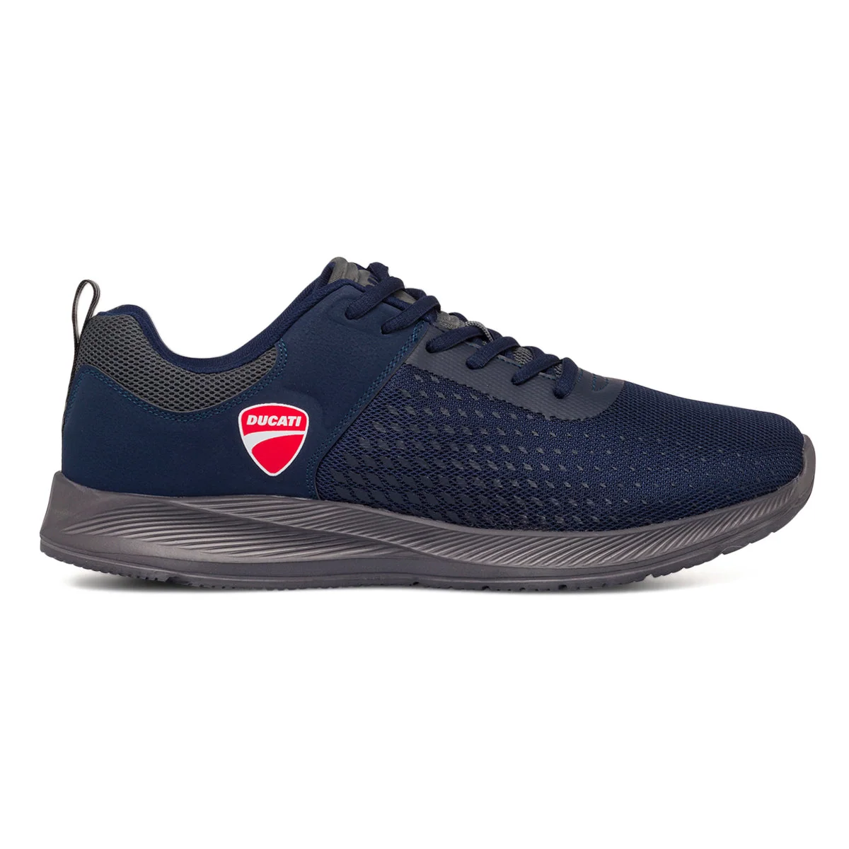 Scarpe sportive blu in mesh da uomo con logo laterale Ducati Backfire 2