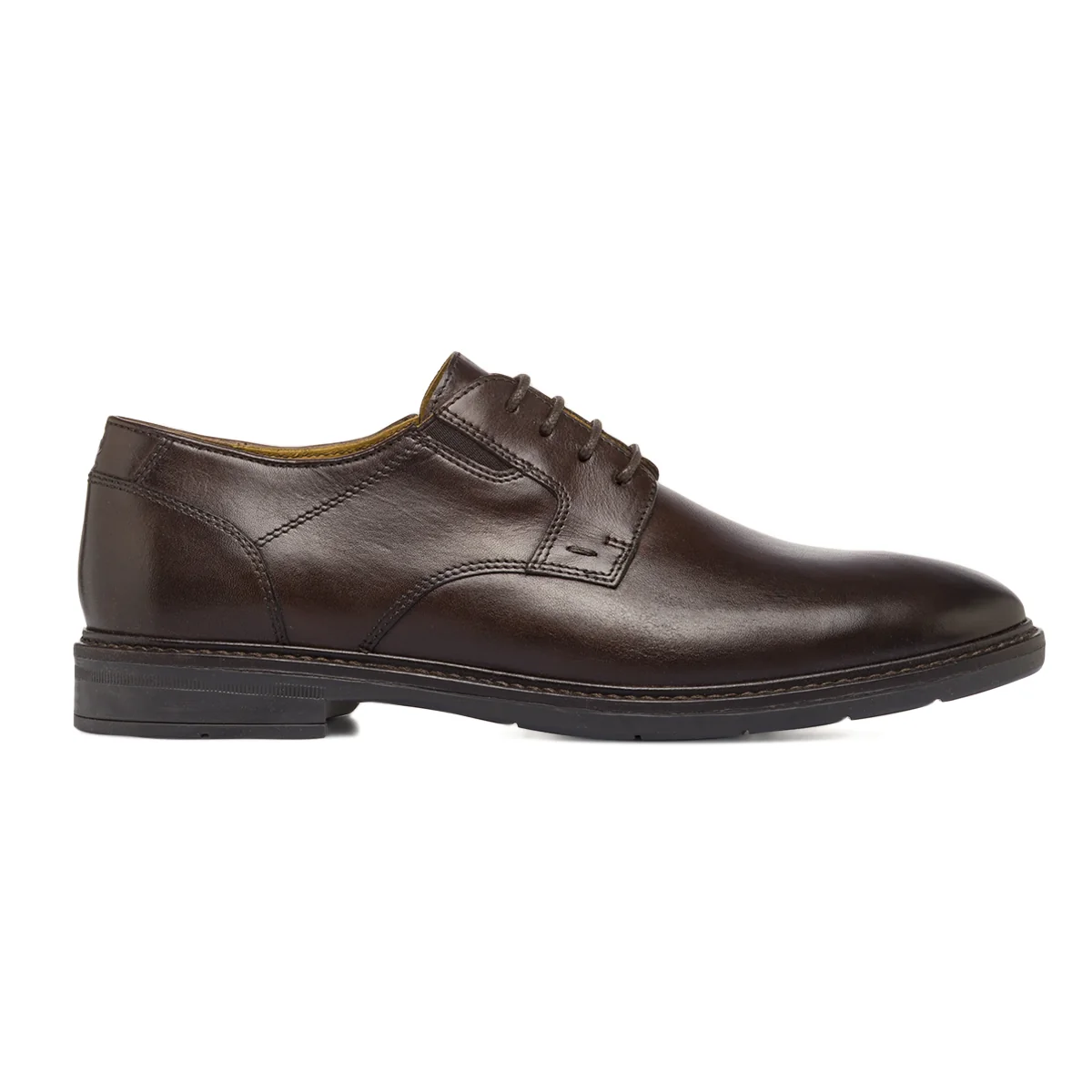 Scarpe stringate Derby eleganti da Uomo in pelle marrone Pierre Cardin