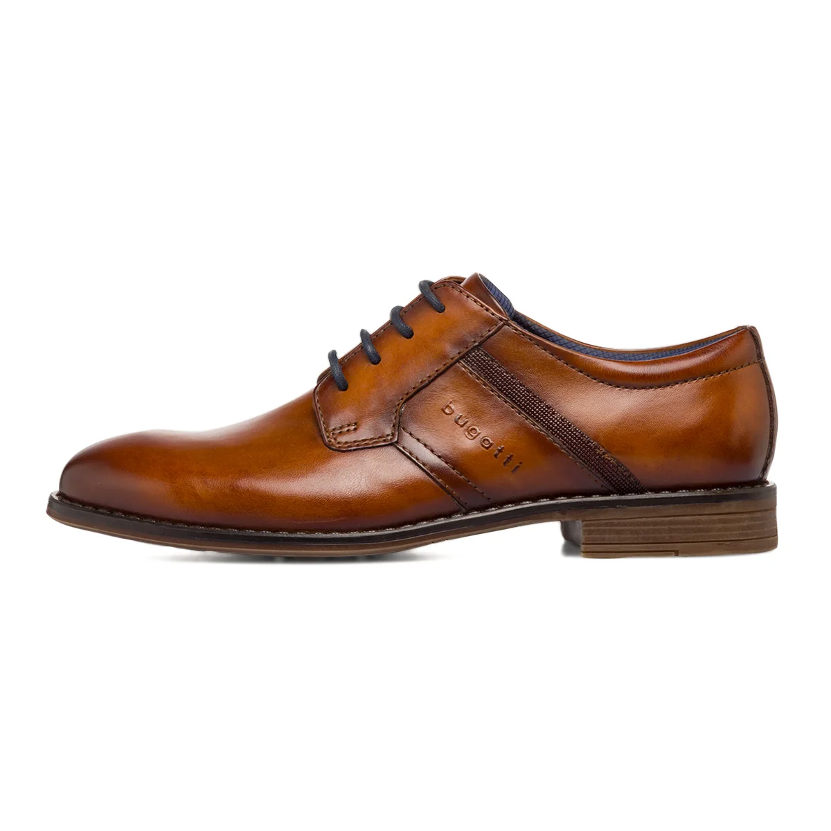 Scarpe stringate marroni da Uomo modello Derby Bugatti