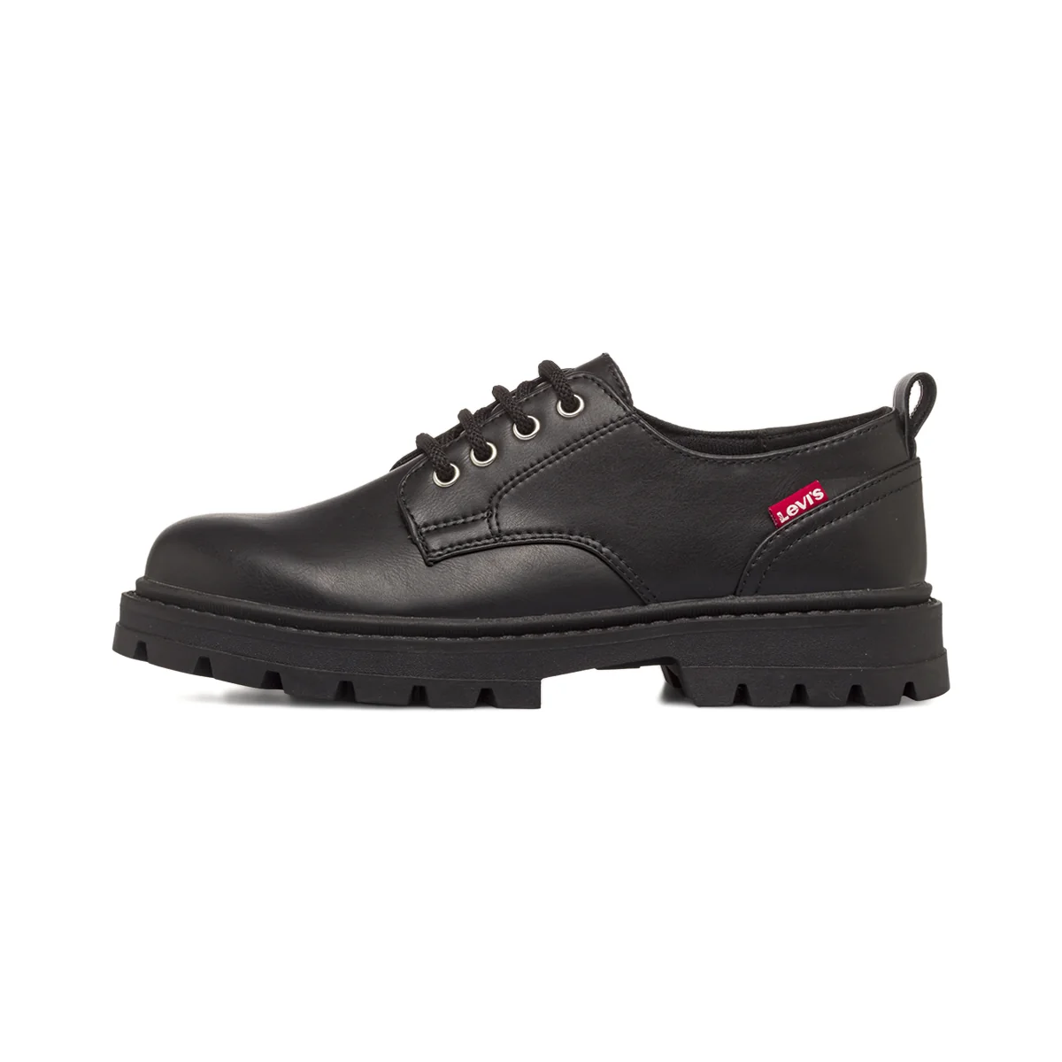 Scarpe stringate stile derby nere da Donna con suola chunky Levi' S