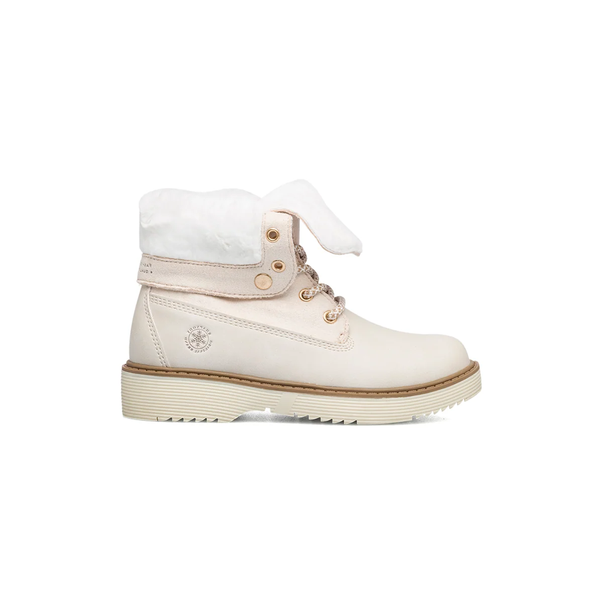 Scarponcini beige con colletto imbottito Rapsody