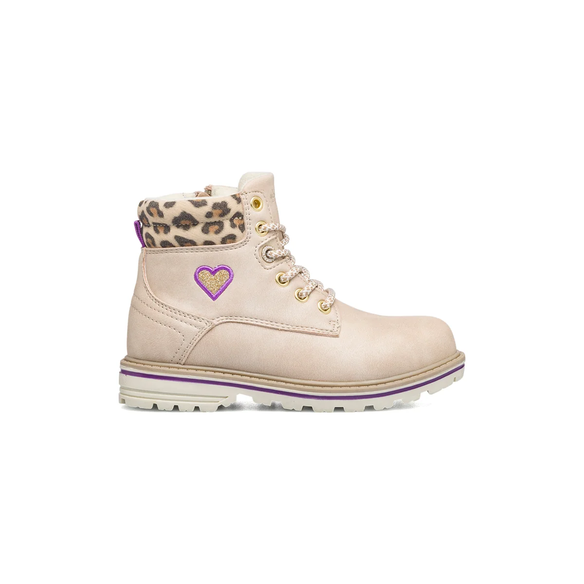 Scarponcini beige con dettaglio animalier Rapsody