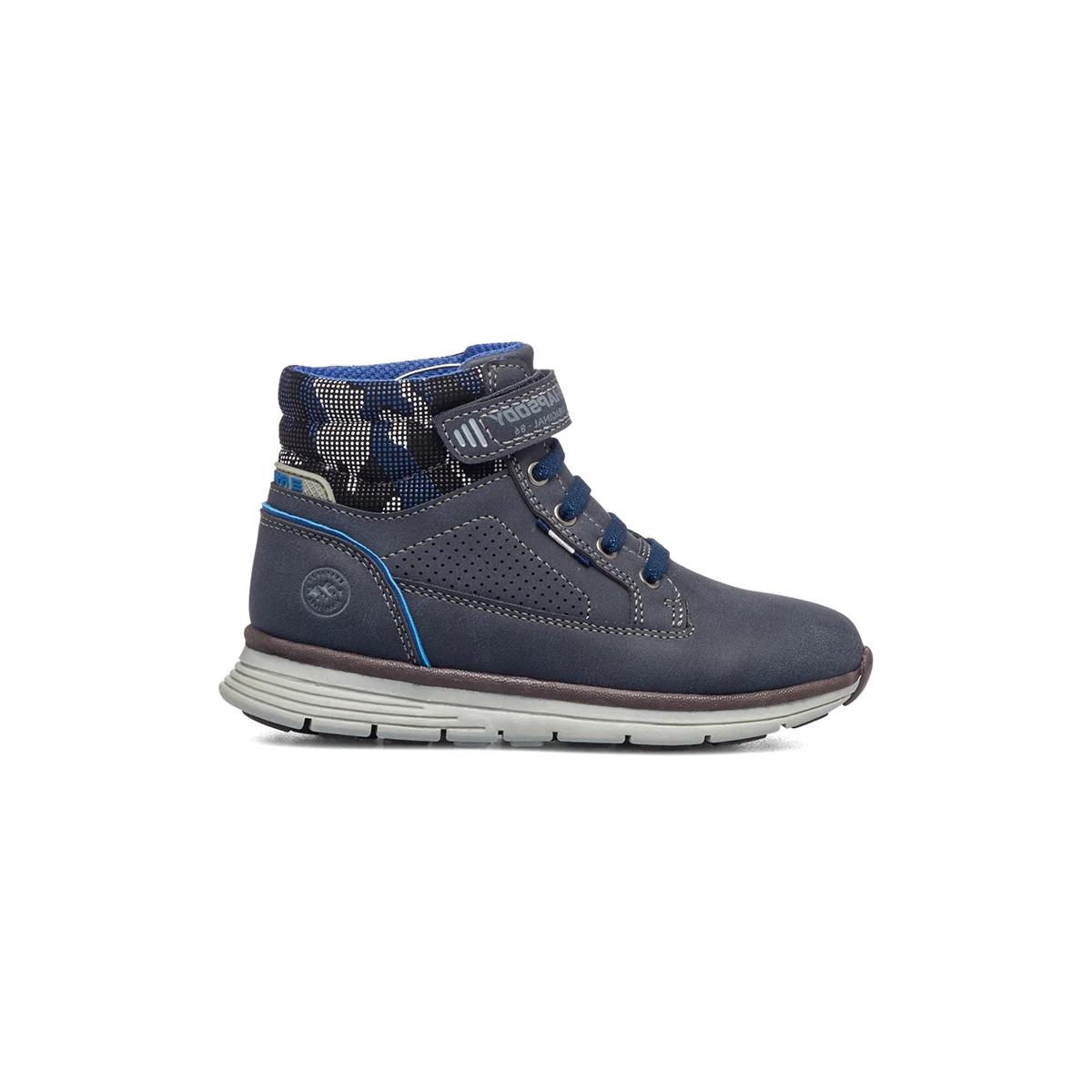 Scarponcini blu con dettagli camouflage Rapsody