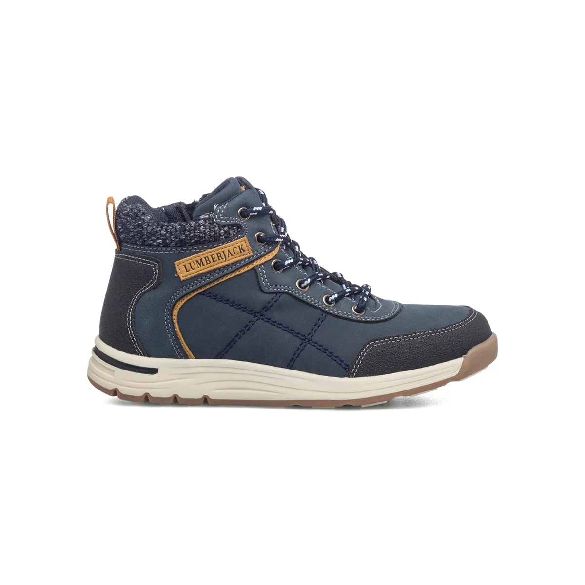 Scarponcini blu da bambino Lumberjack Colby