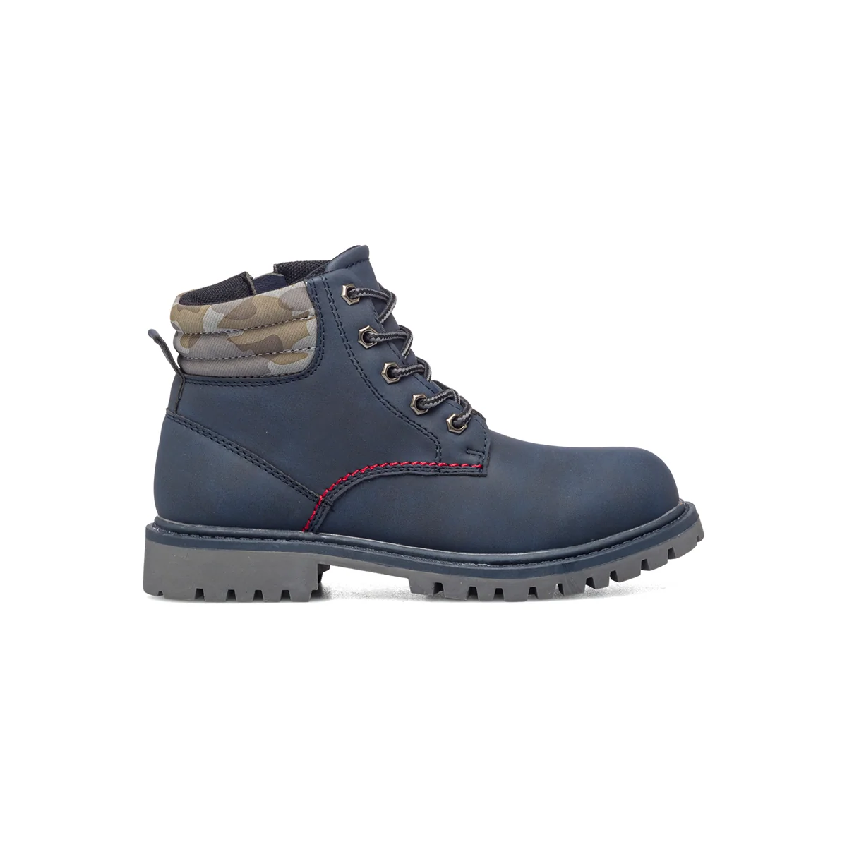 Scarponcini blu navy con dettagli camouflage Weep & Smile